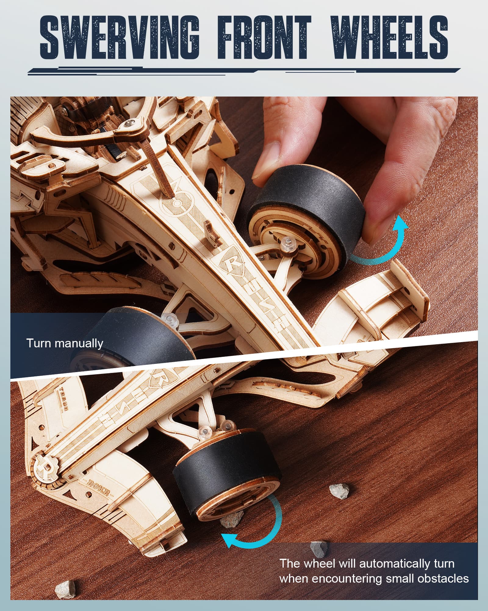 Wooden Racing Car Model Kit to Build - image 1