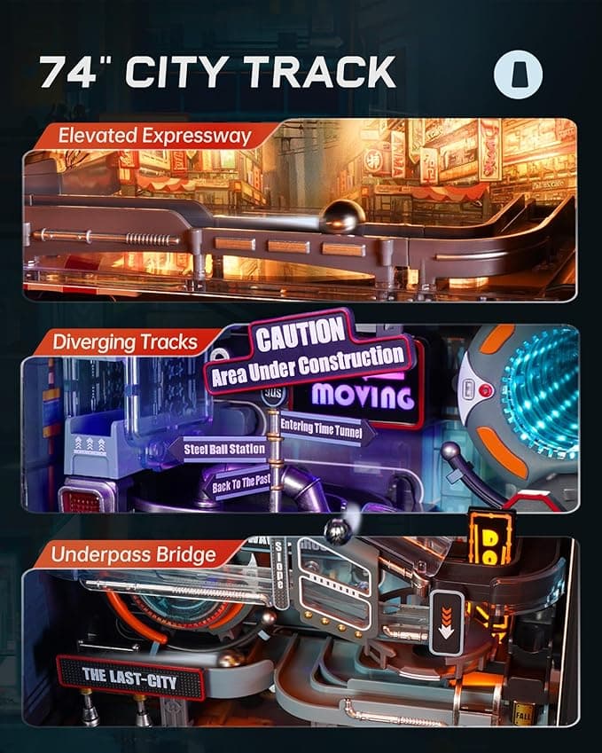 Robotime Last City: Build-Your-Own Wooden Marble Run Model Kit - image 7