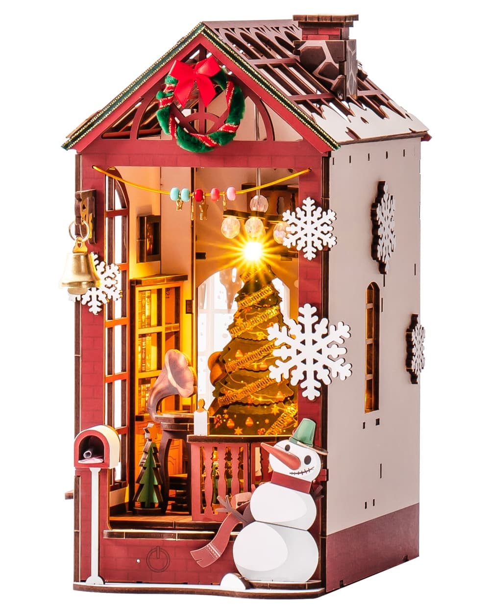 DIY Christmas Cottage Book Nook Kit - image 1