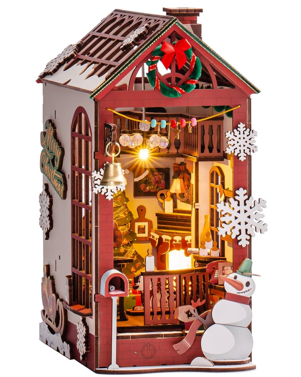 DIY Christmas Cottage Book Nook Kit - image 10