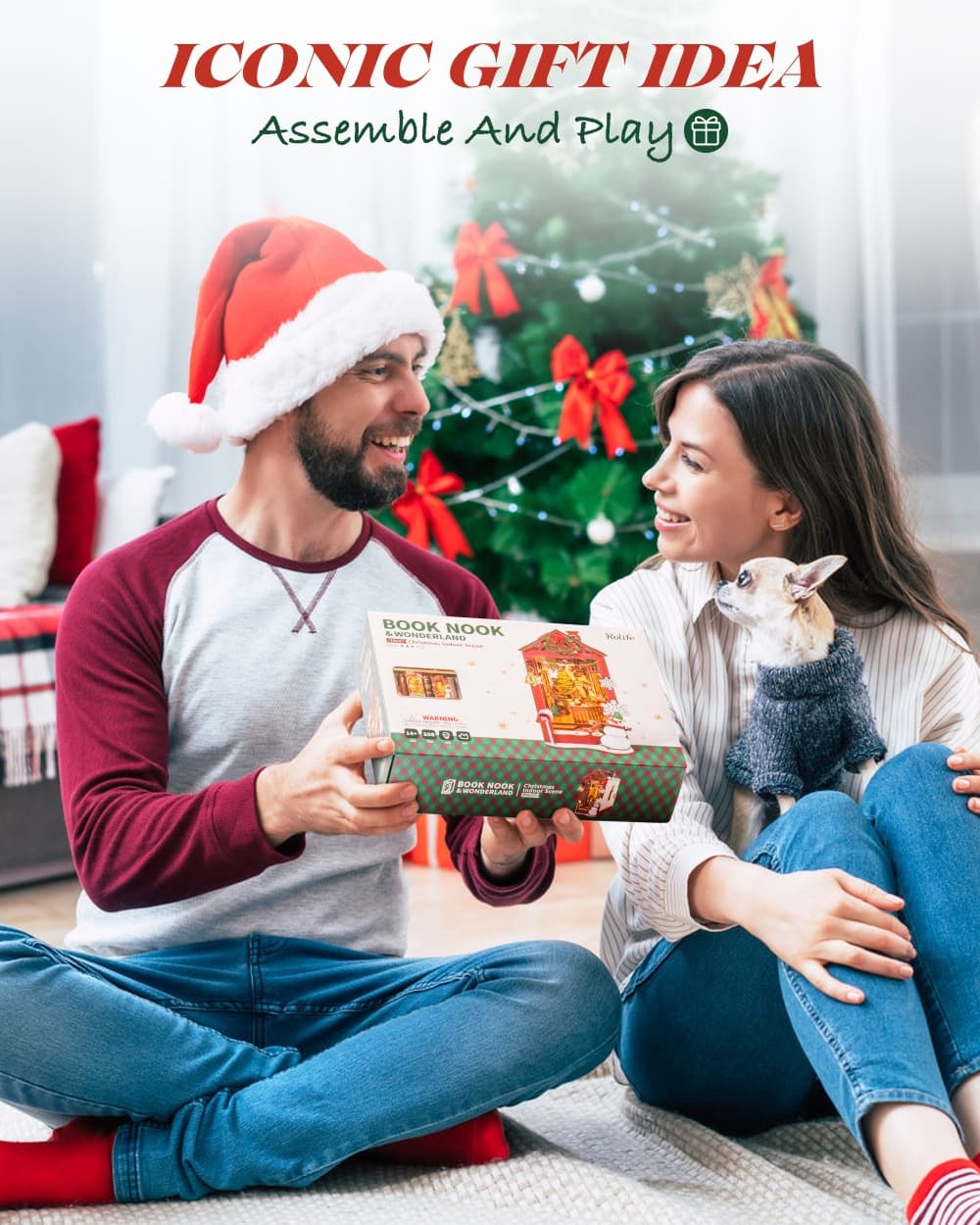 DIY Christmas Cottage Book Nook Kit - image 9