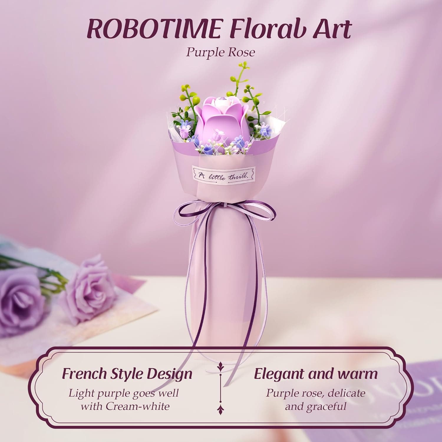 3D Puzzle Flower Bouquet in French Style - image 3