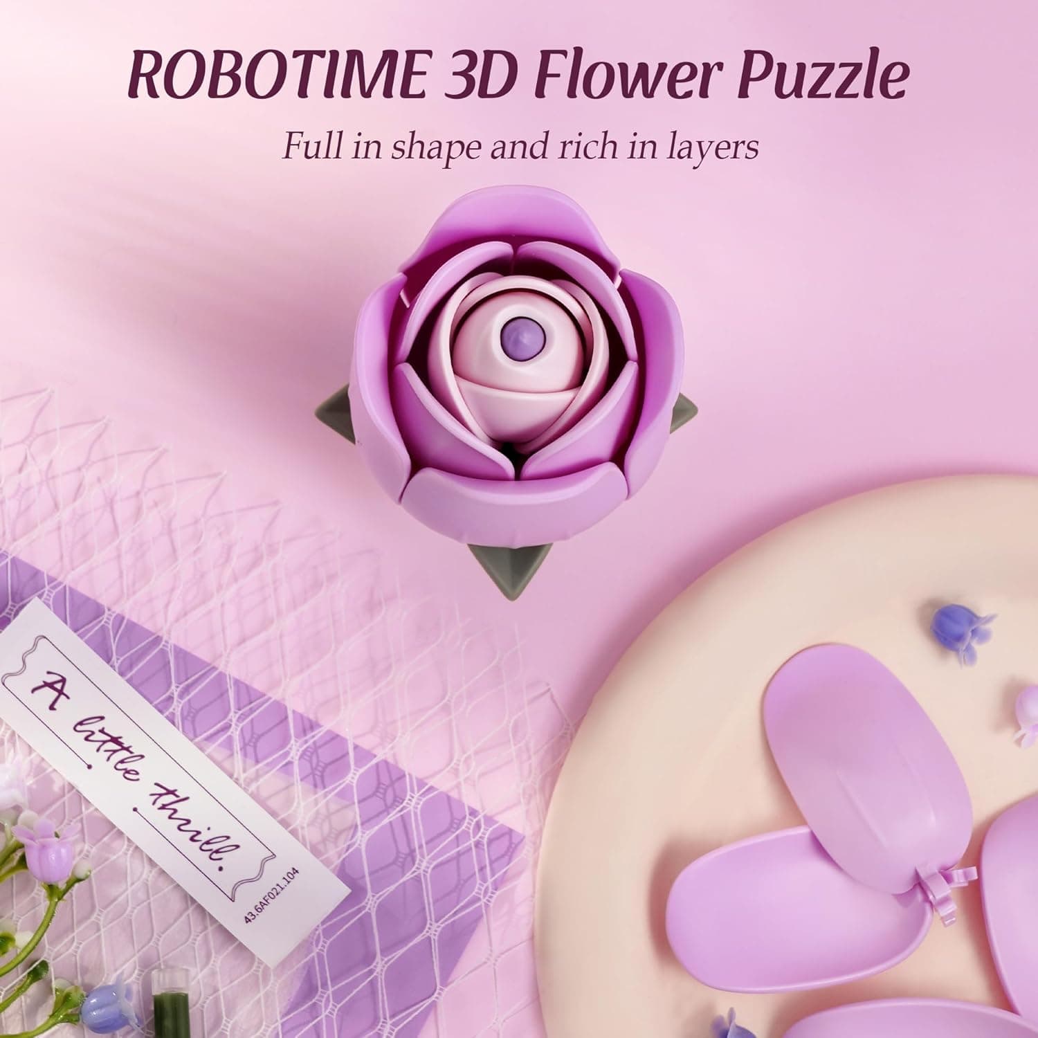 3D Puzzle Flower Bouquet in French Style - image 7