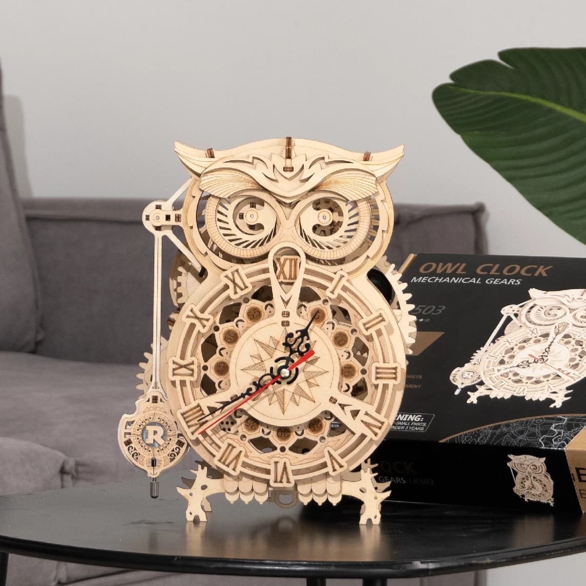 Build-Your-Own 3D Wooden Owl Clock - image 5