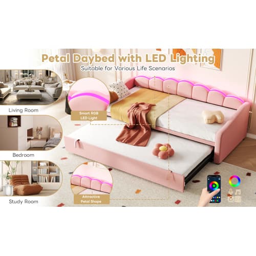 Transform Your Space with this Petal-Shaped LED Daybed - image 9