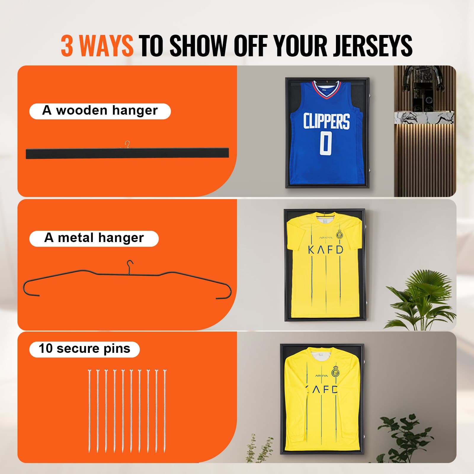Premium Wooden Frame for Displaying and Protecting Sports Shirts - image 5