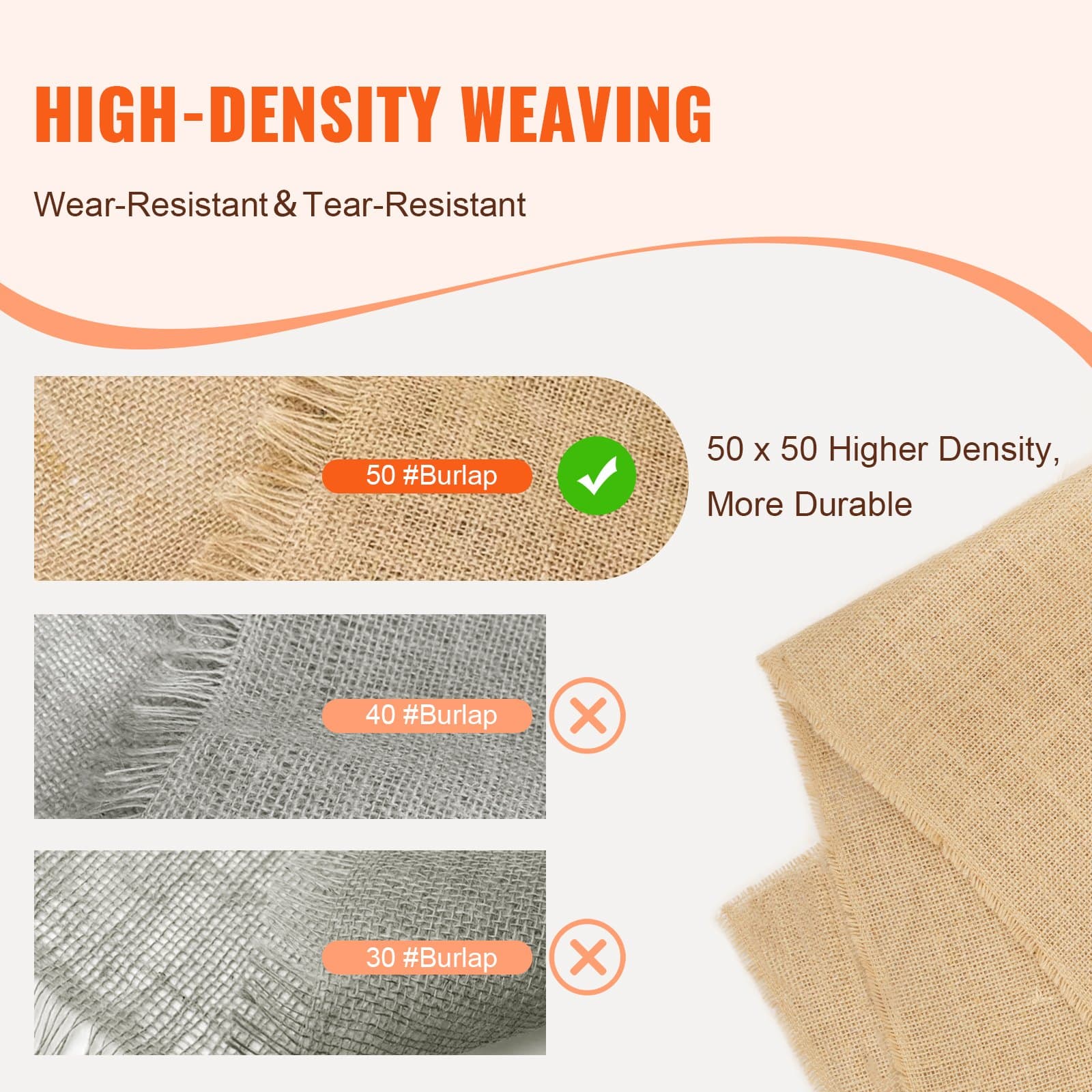 100% Natural Hessian Jute Fabric Roll - image 5