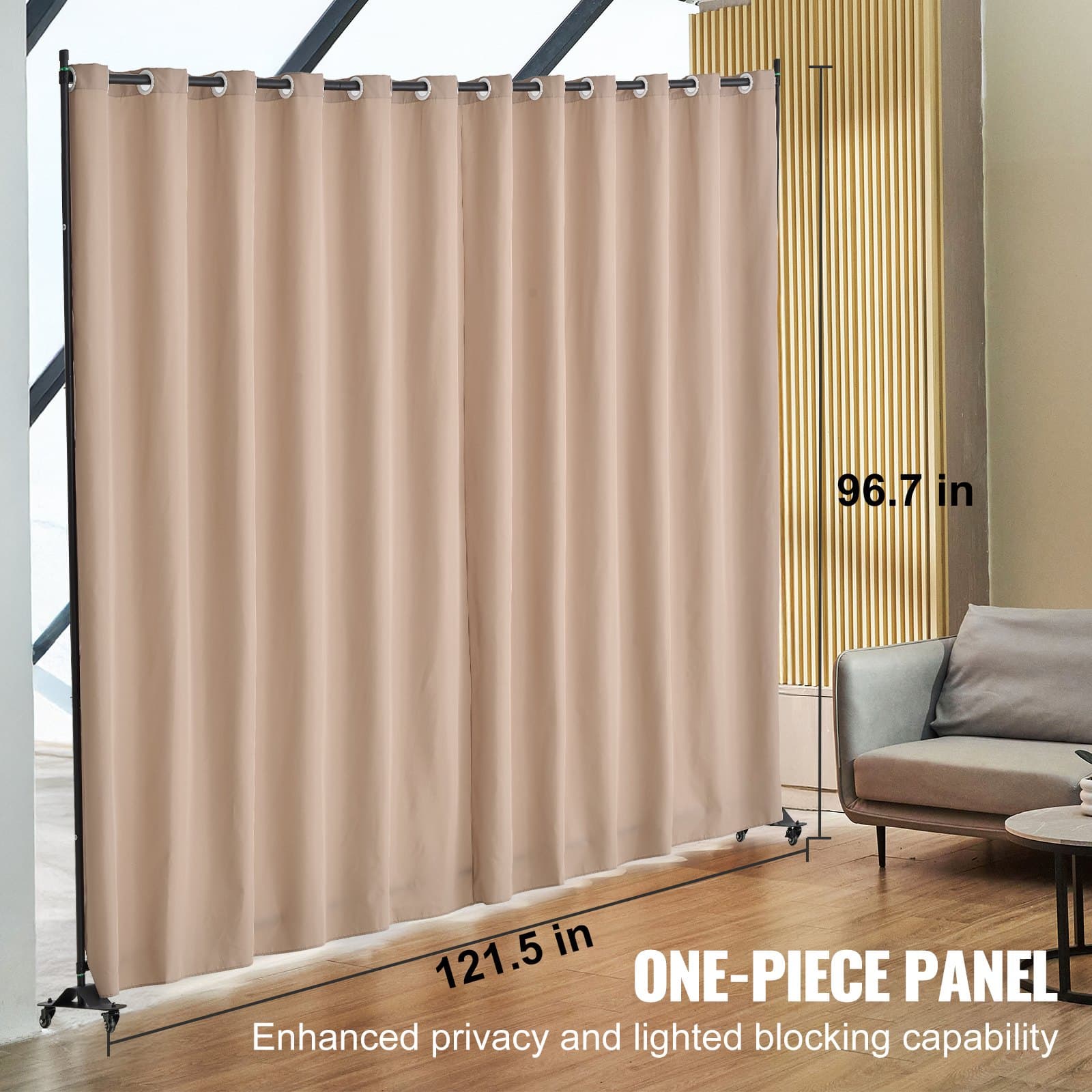 Portable Partition Screen on Wheels for Home & Office - image 9
