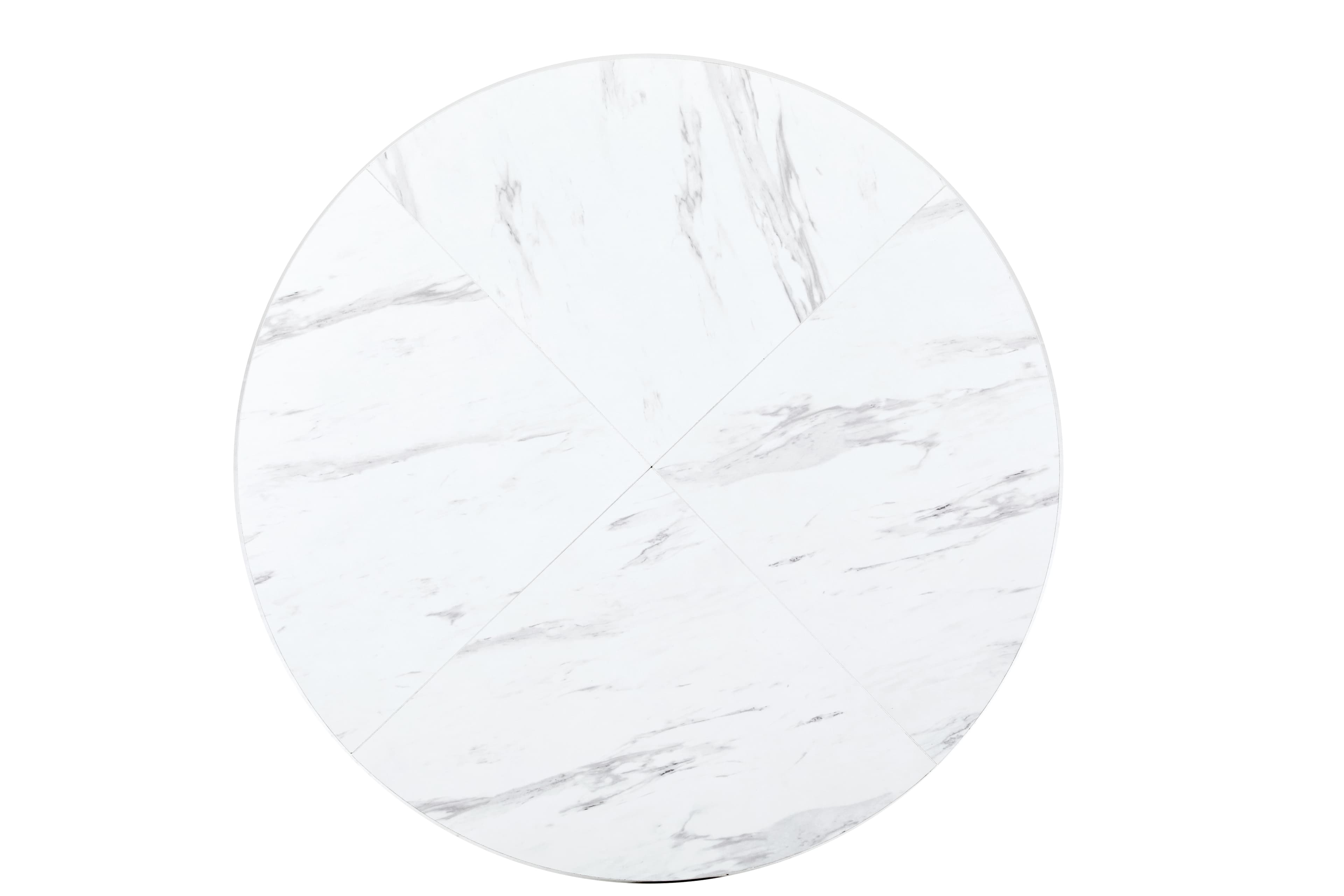 A Chic Centrepiece: Modern Marble Effect Dining Table - image 5