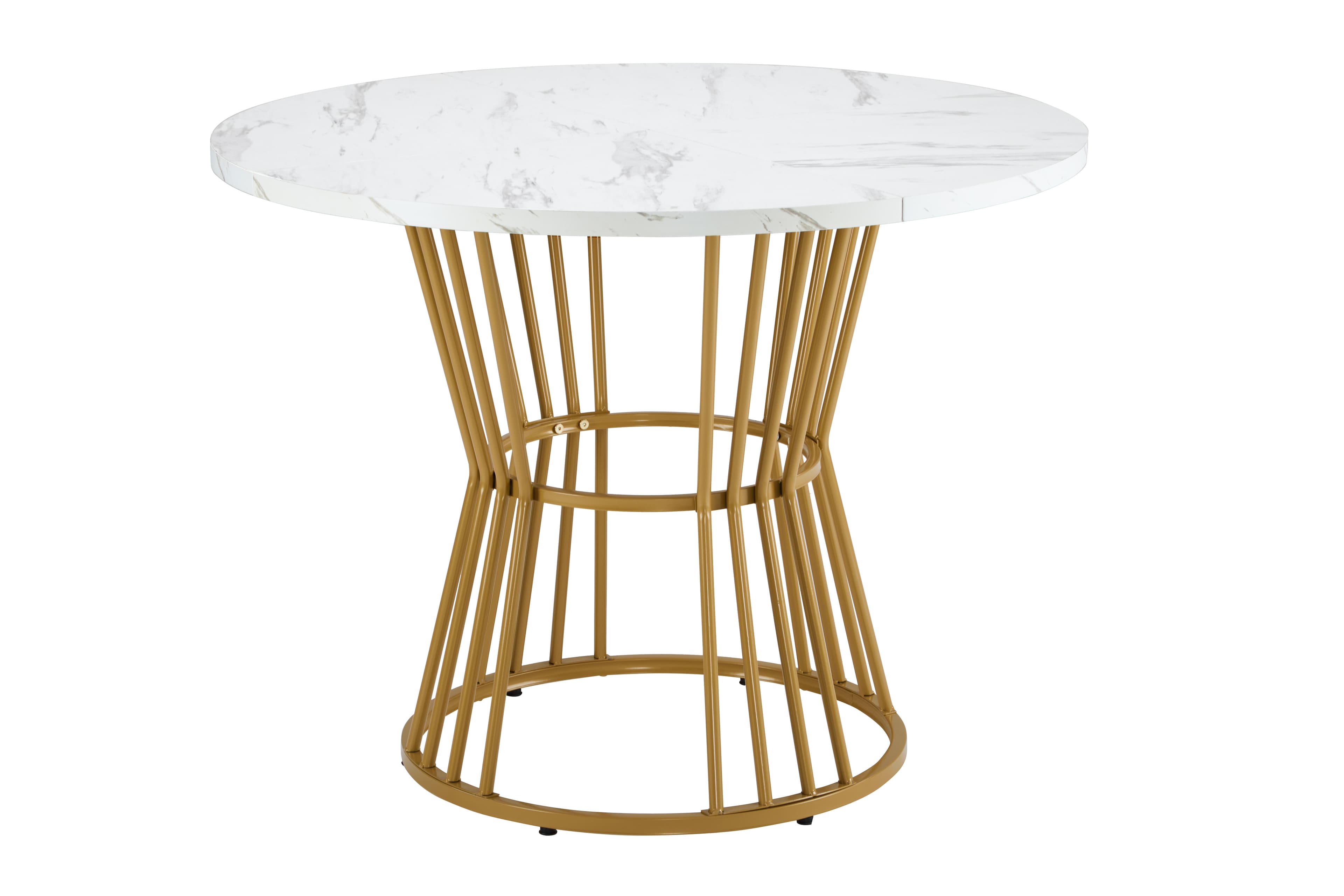 A Chic Centrepiece: Modern Marble Effect Dining Table - image 4