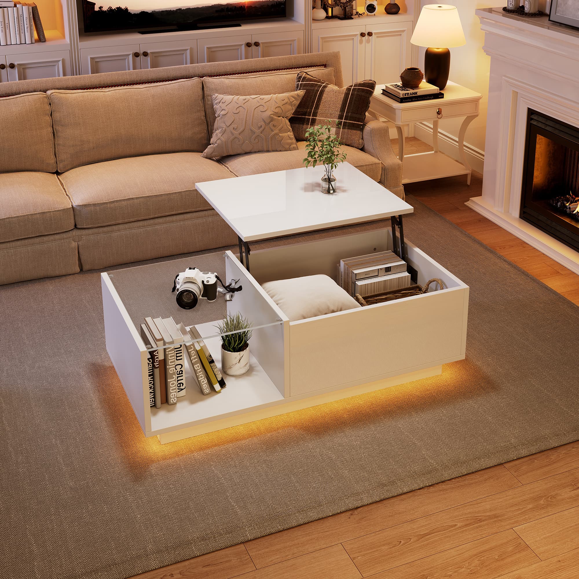 Effortless Style & Hidden Storage: The Ultimate Lift-Top Coffee Table - image 6