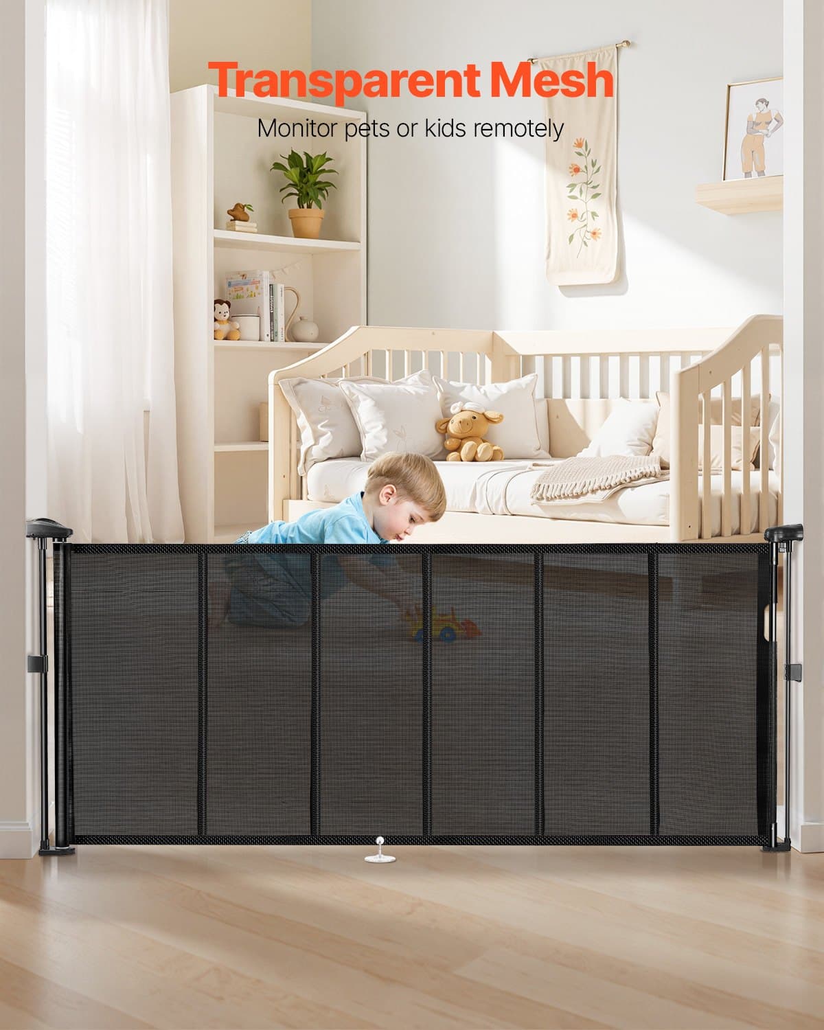 Effortless Safety: The Extra-Wide Retractable Baby & Pet Gate - image 1