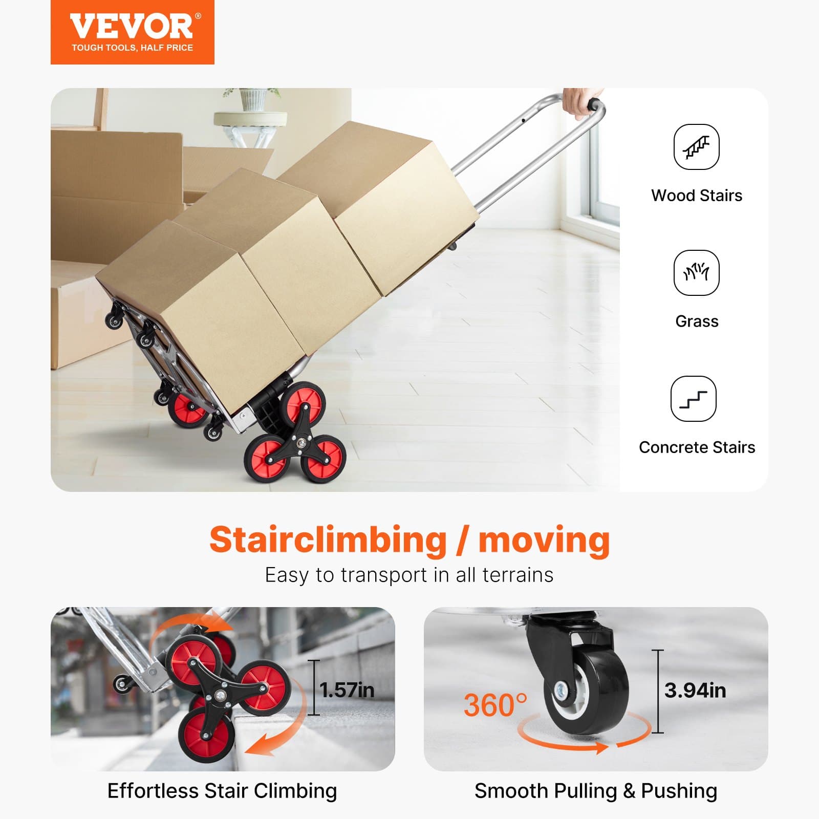 Effortlessly Move Heavy Loads Up Stairs & On Any Terrain - image 3