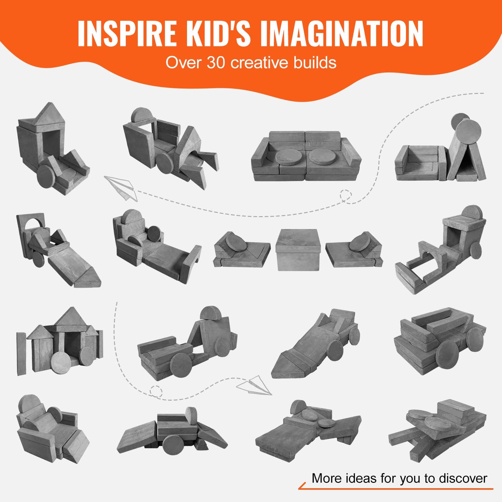 Unleash Imagination with a 15-Piece Modular Play Sofa - image 4