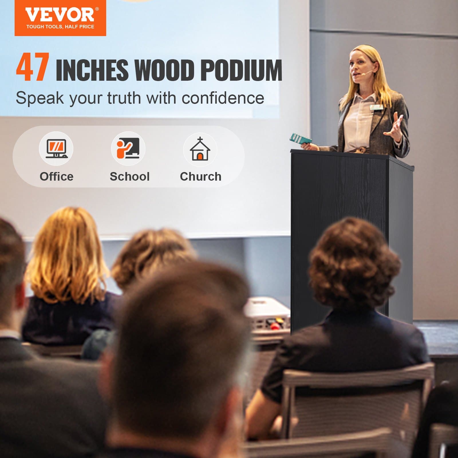 Effortless Presentations with a Portable Lectern Stand - image 1