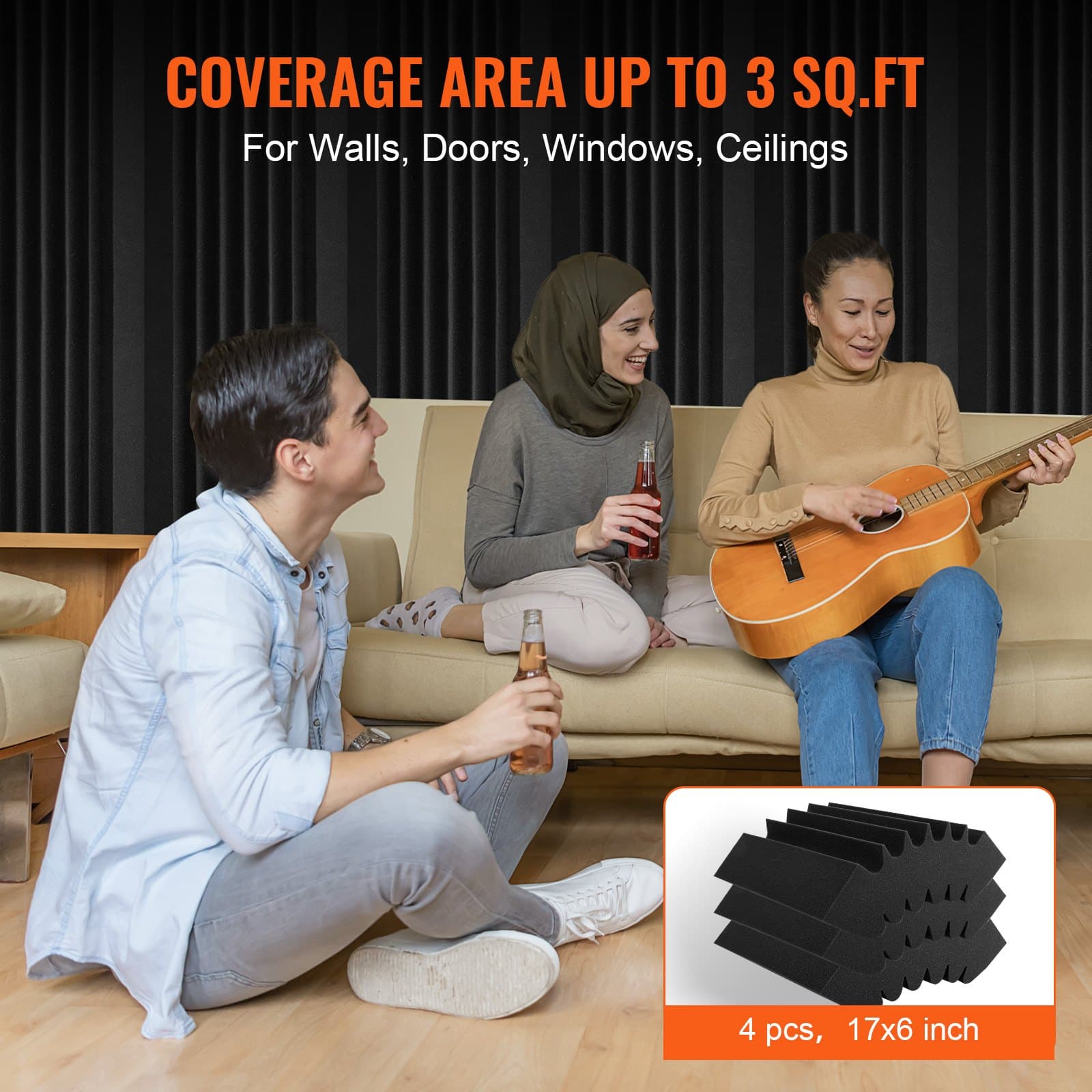 Transform Your Room's Acoustics with Adhesive Foam Panels - image 1