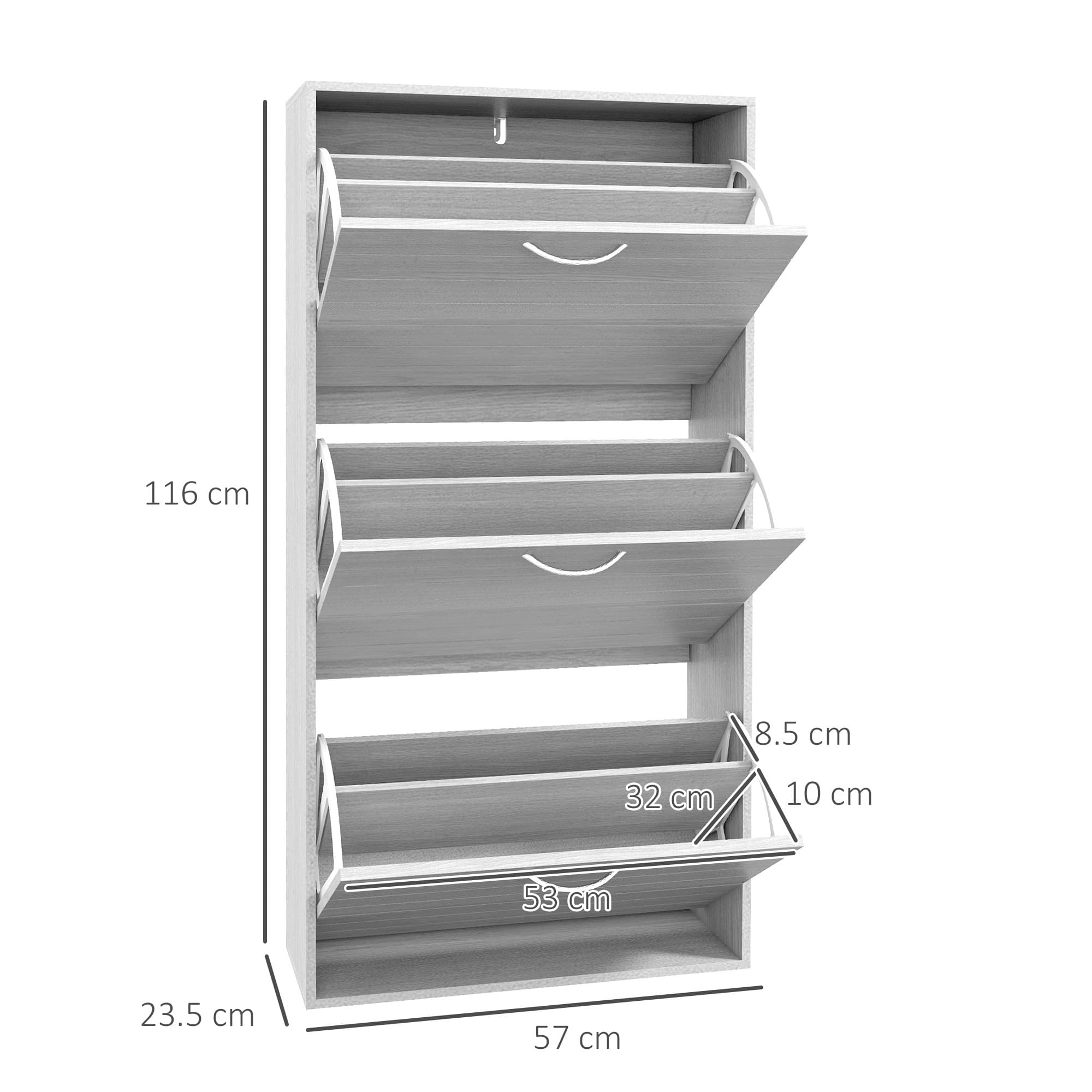 Transform Your Hallway with this Slim 12-Pair Shoe Cabinet - image 5