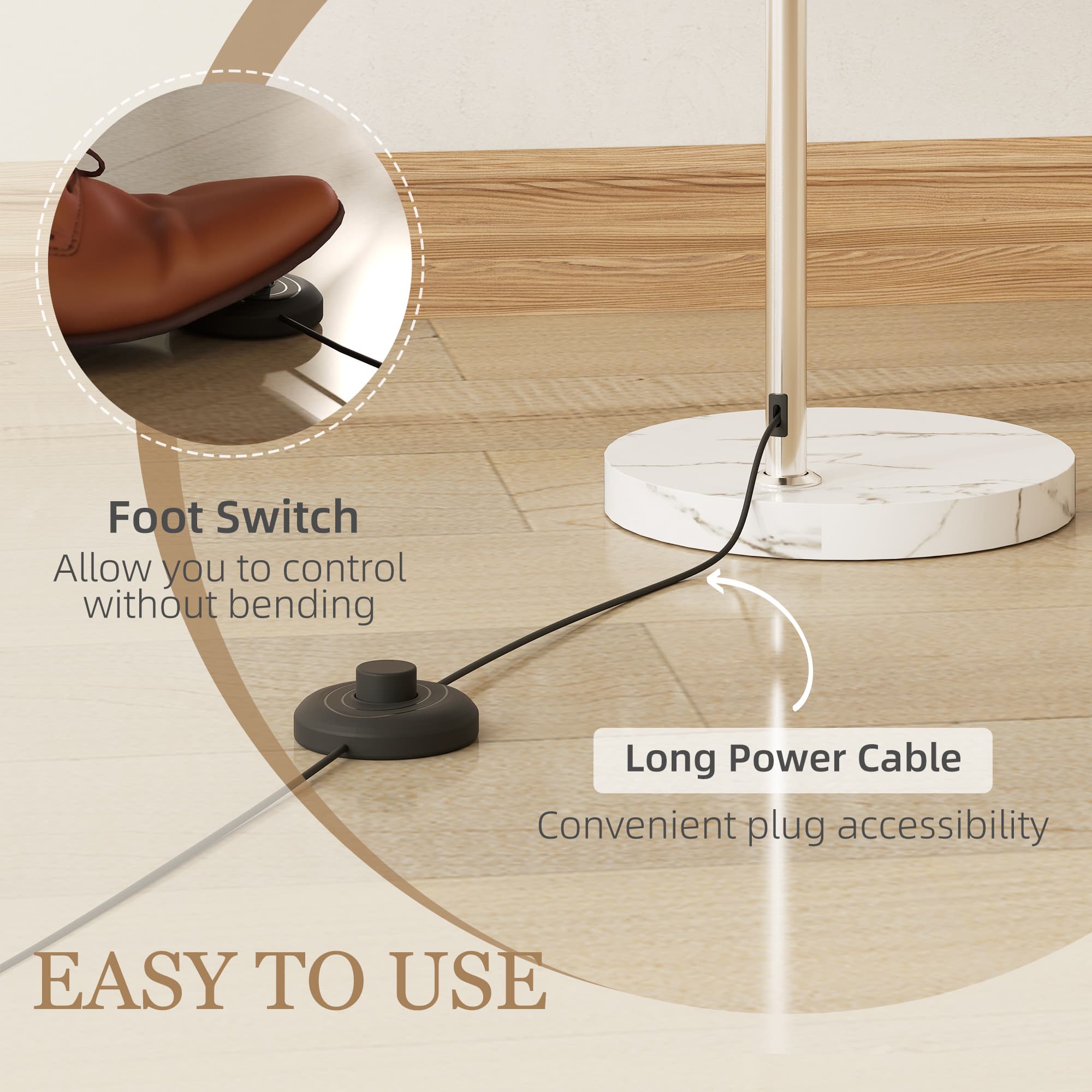 Transform Your Space With This Modern Orange Curved Floor Lamp - image 4