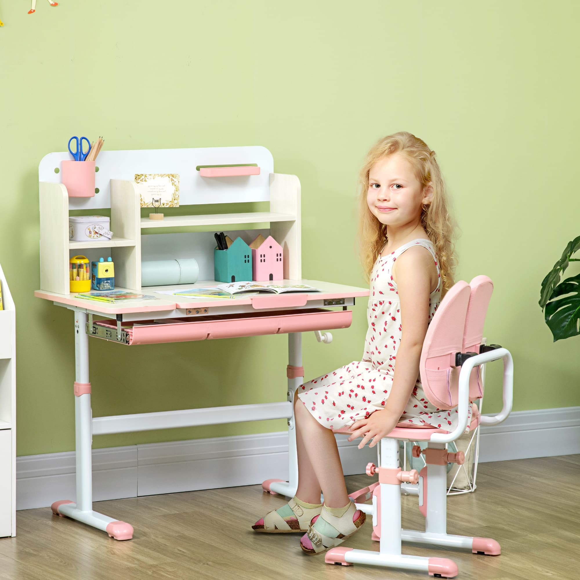Transform Their Study Space with this Pink Desk & Chair Set - image 4