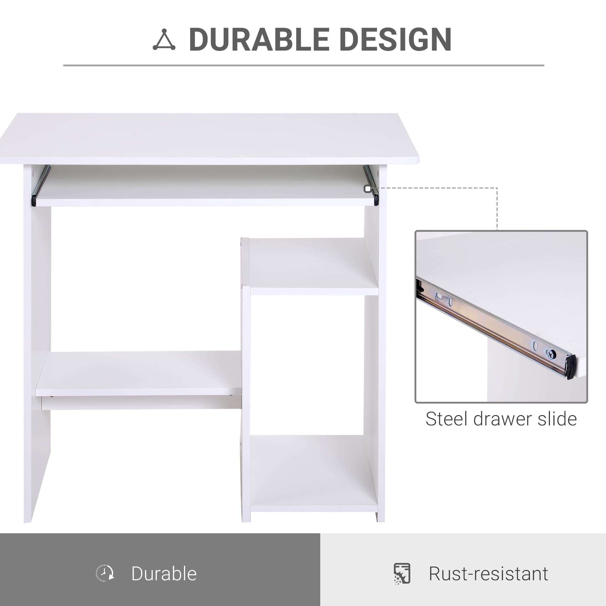 Transform Your Home Office with this Compact White Desk - image 5