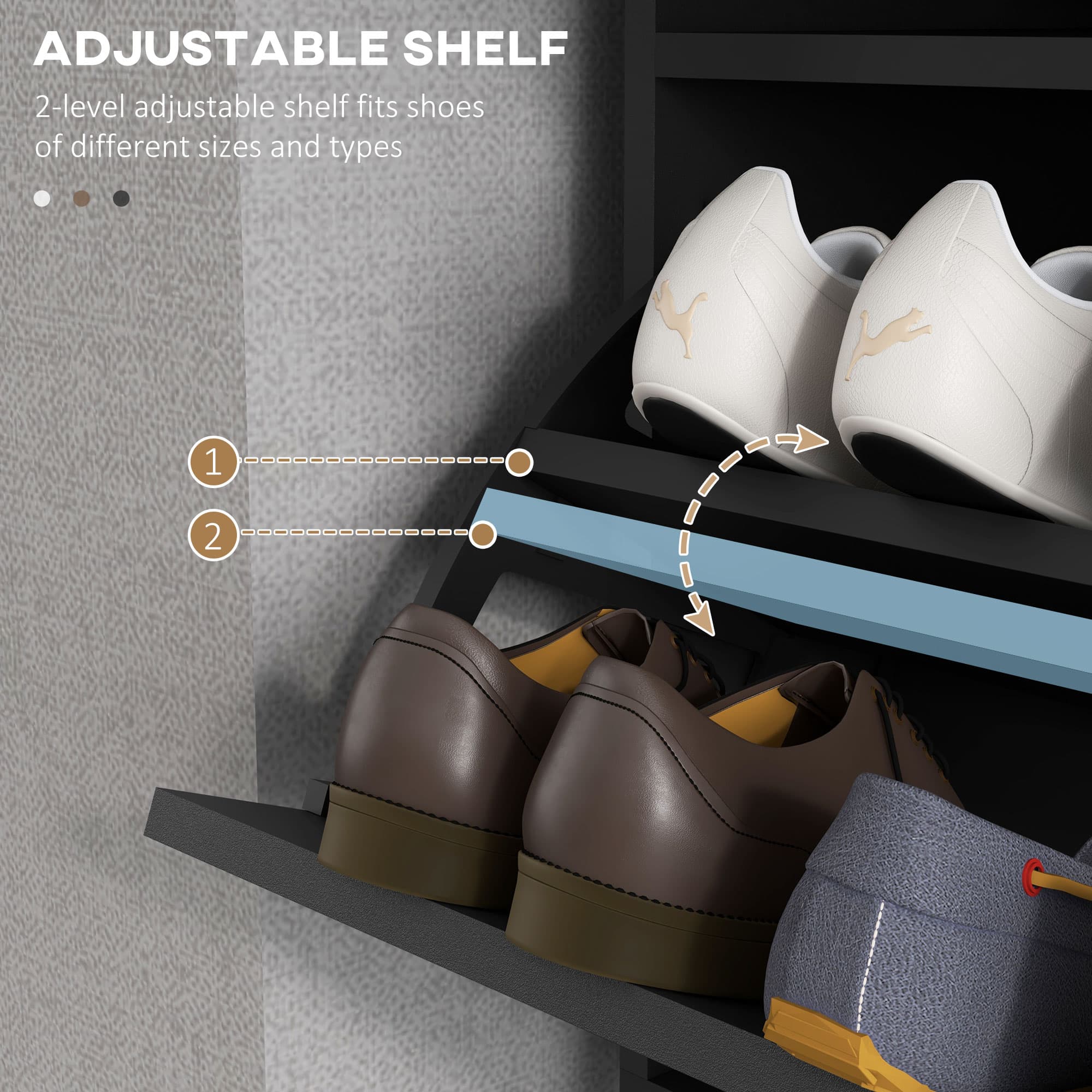 Transform Your Hallway with this Slim Black Shoe Cabinet - image 4