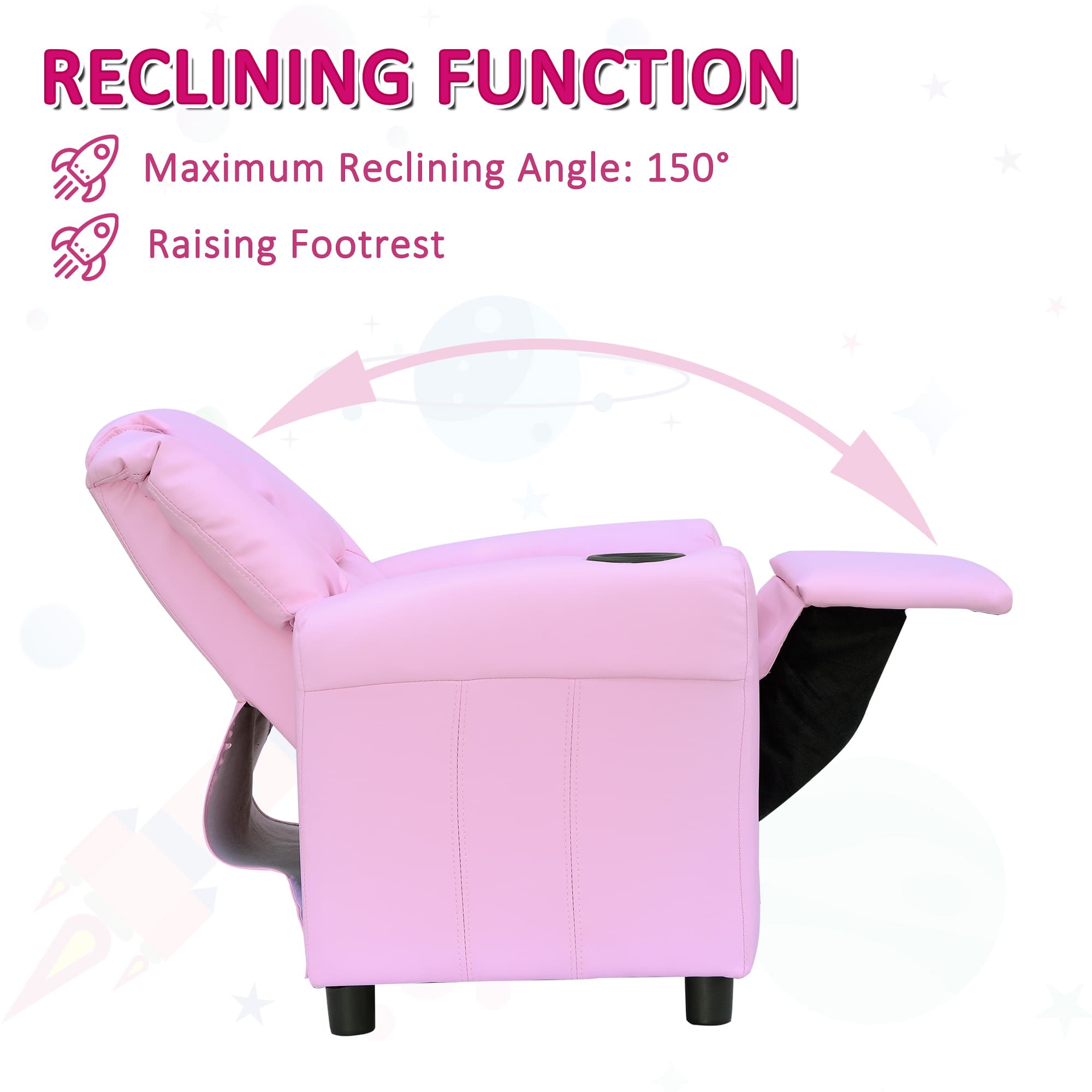 Transform Their Playtime with this Pink Kids Recliner Chair - image 5
