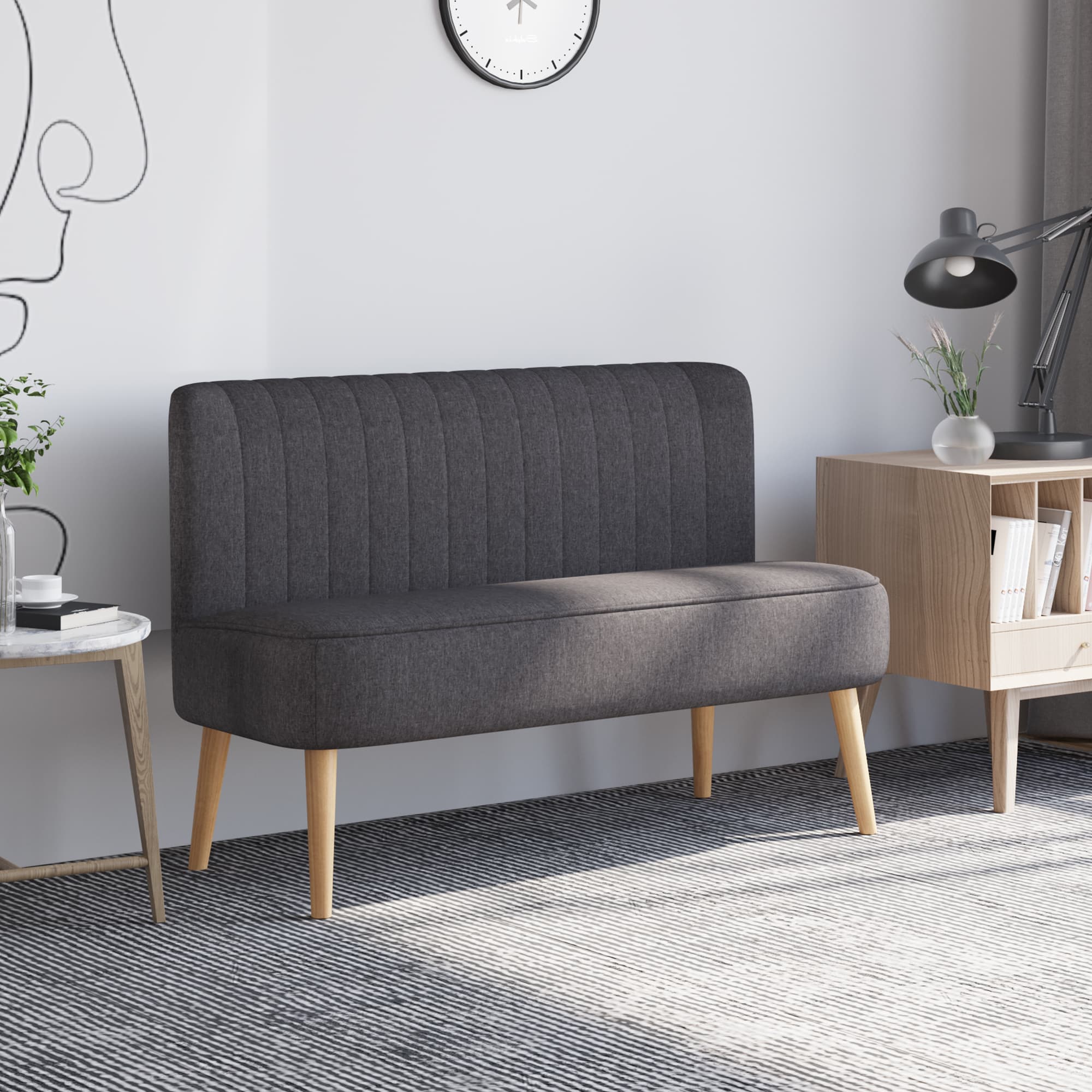 Transform Your Space With This Dark Grey Compact 2 Seater Sofa - image 5
