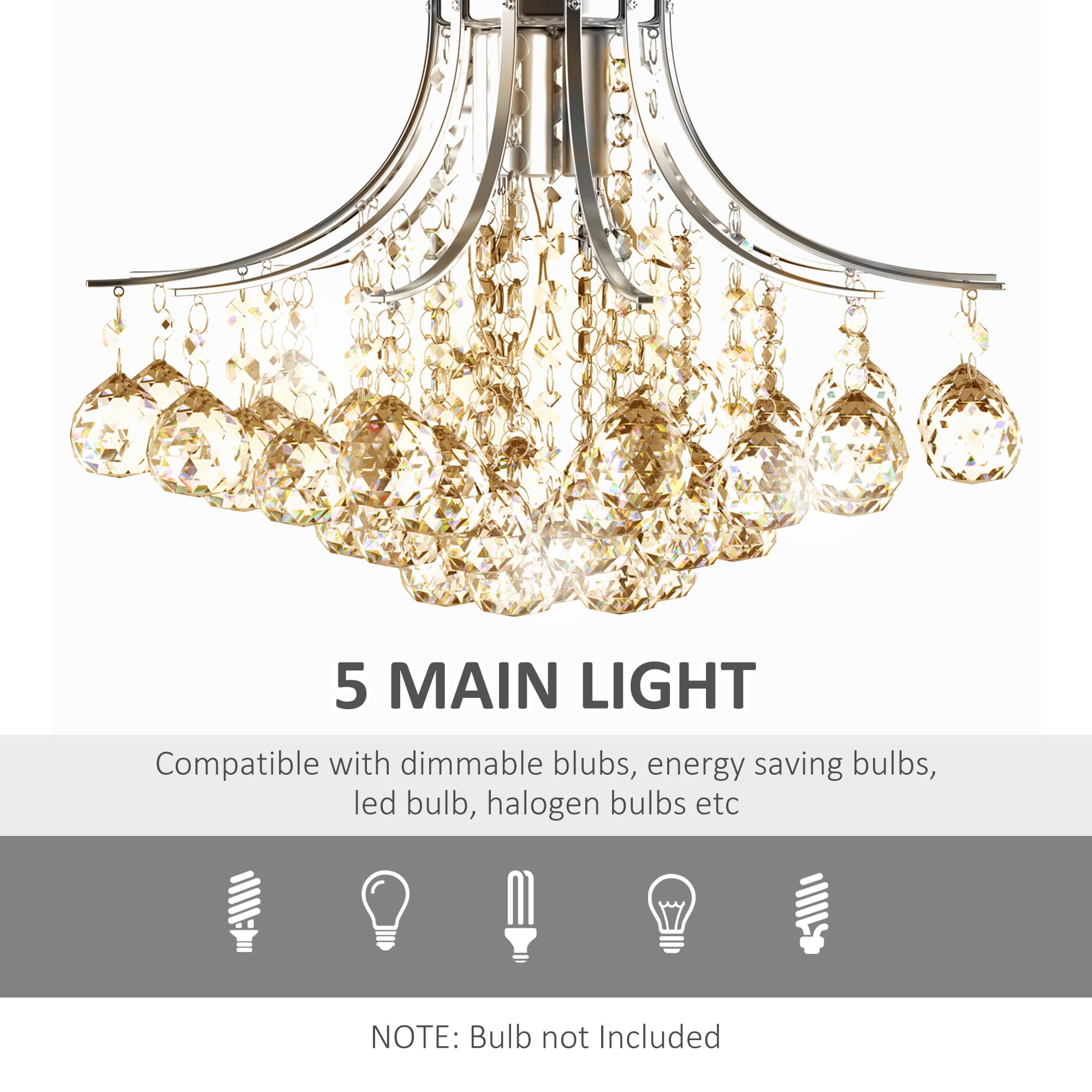 Discover the Sparkling K9 Crystal 3-Light Chandelier - image 3