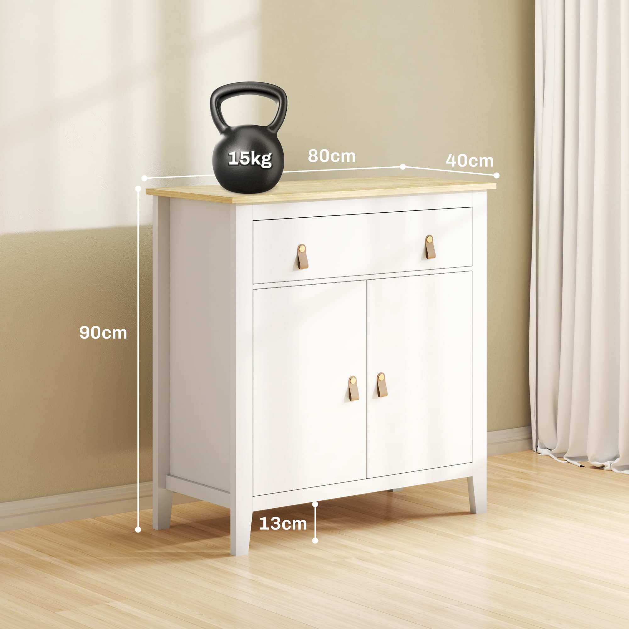 Transform Your Space with this White Farmhouse Sideboard - image 5