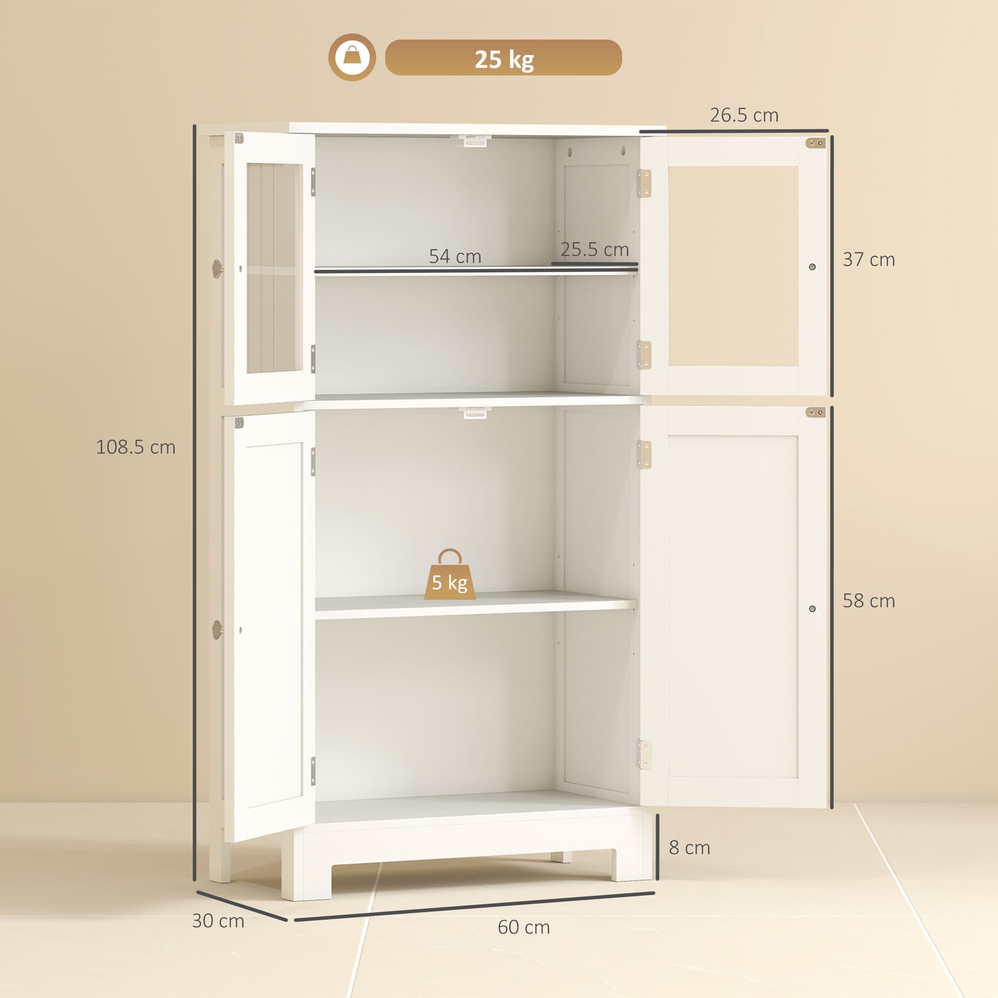 Effortless Bathroom Storage with the Kleankin Floor Cabinet - image 4