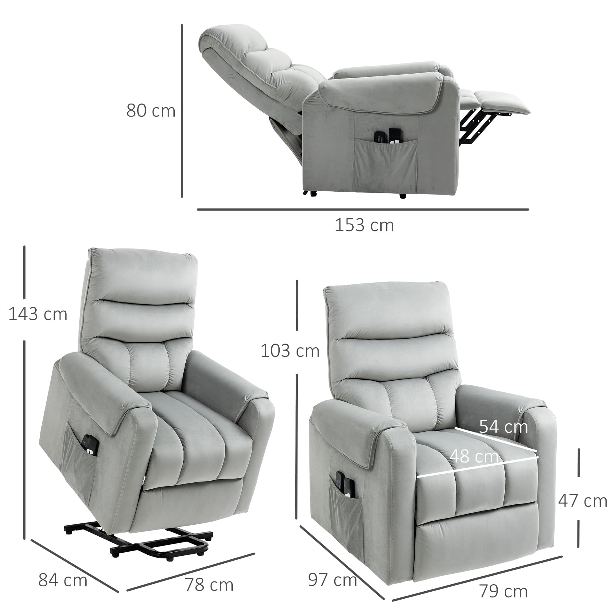 Rise and recline with eight massage points, hands-free - image 6