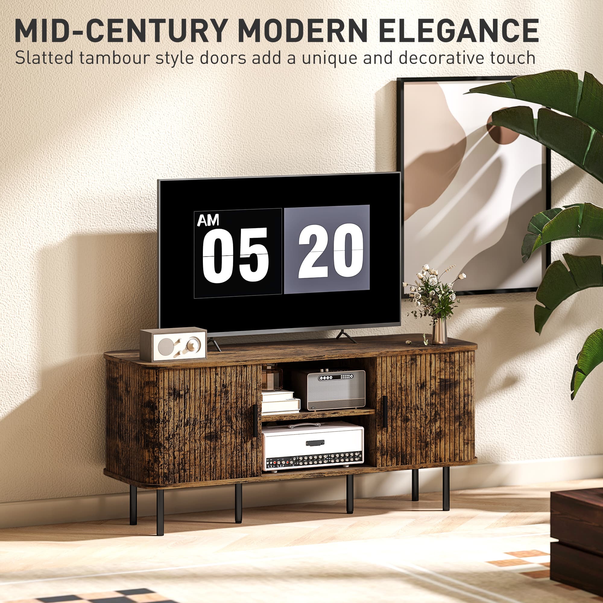 Transform Your Living Room With This Rustic Brown TV Unit - image 4