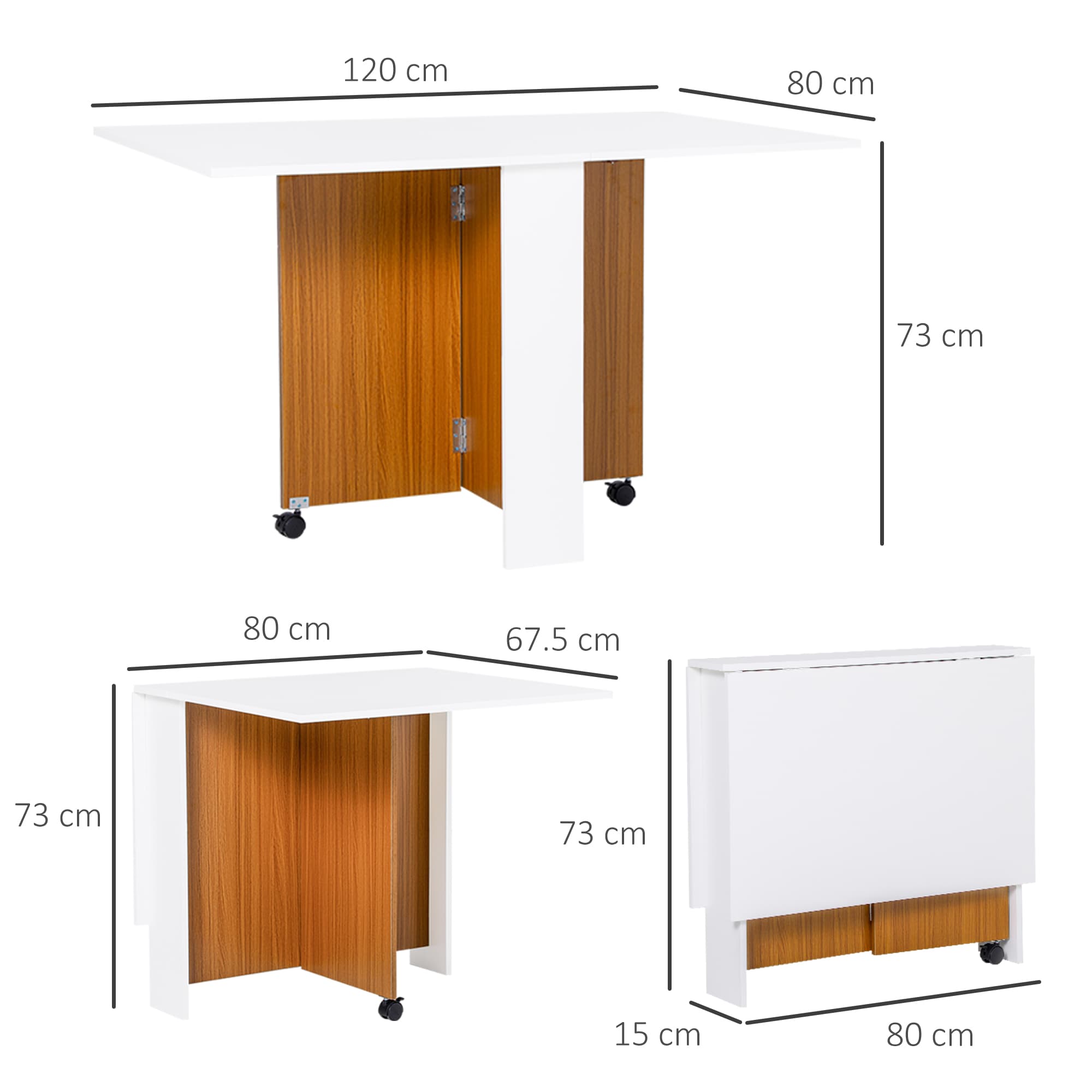 Transform Your Space with this Versatile Folding Dining Table - image 4