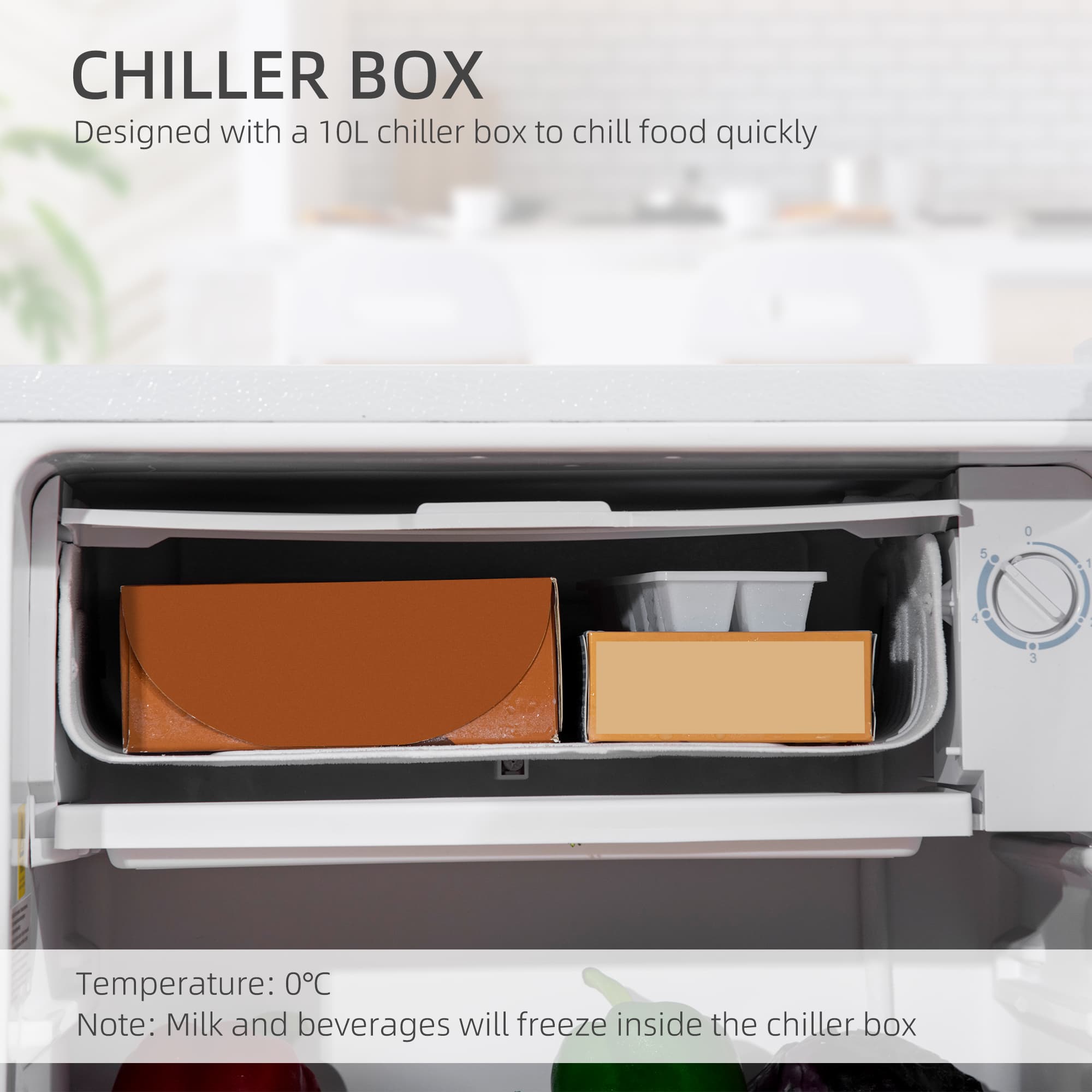 White Under Counter Fridge for Small Kitchens - image 3