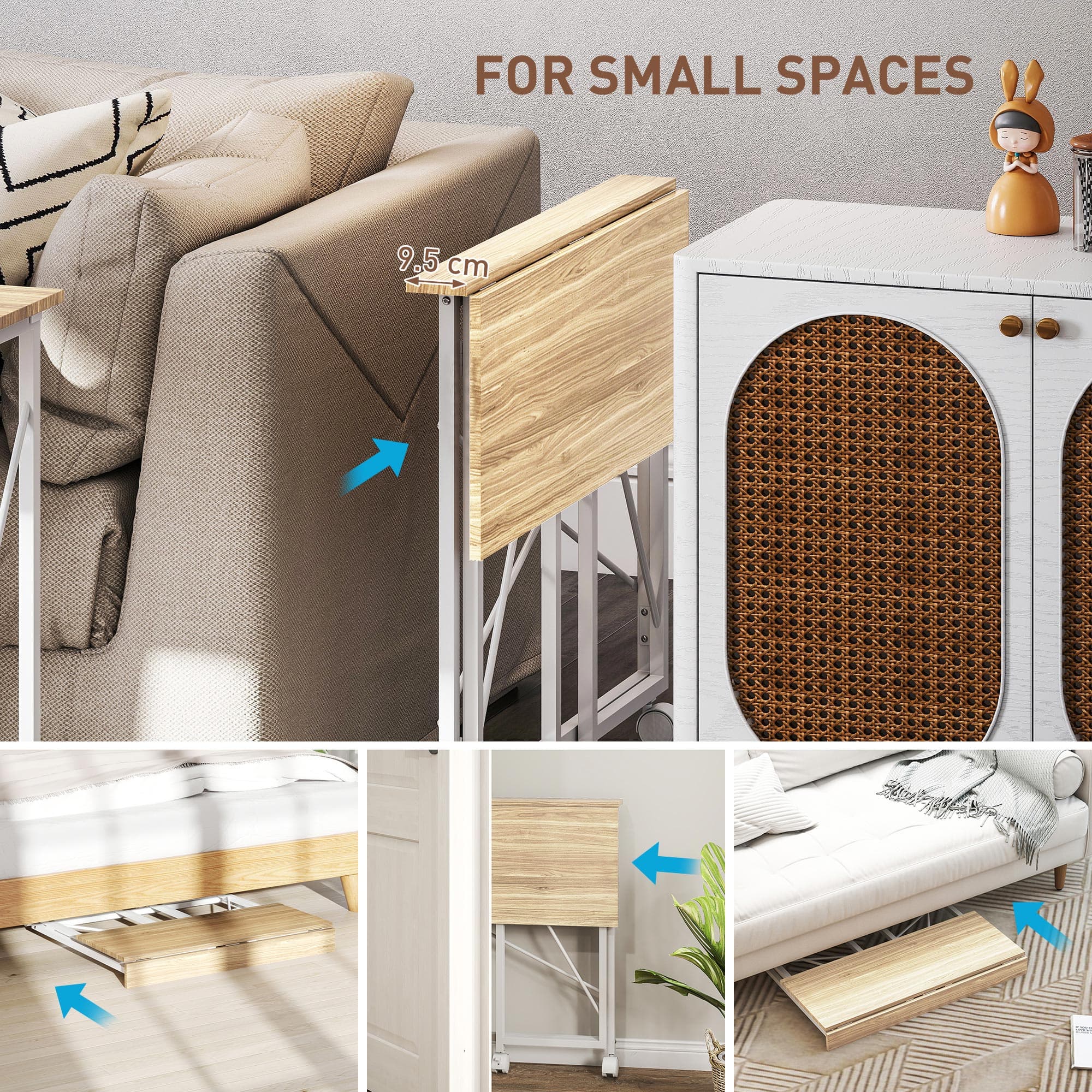 A Folding Desk on Wheels That Tucks Away When You Don't Need It - image 7