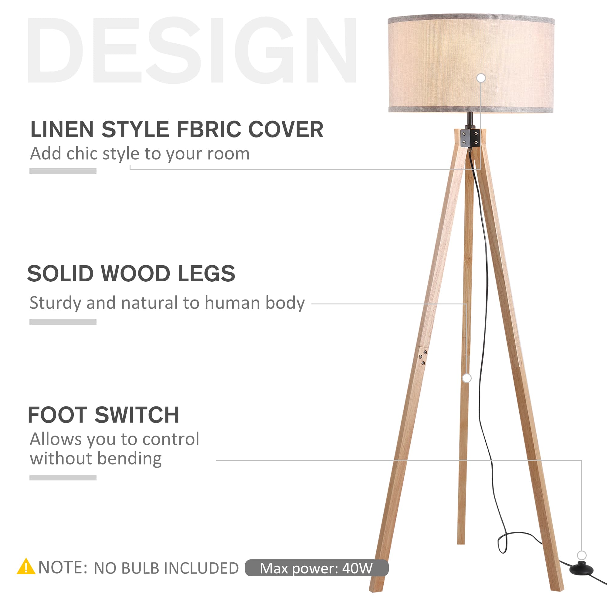 Transform Your Space with this Elegant Tripod Floor Lamp - image 3