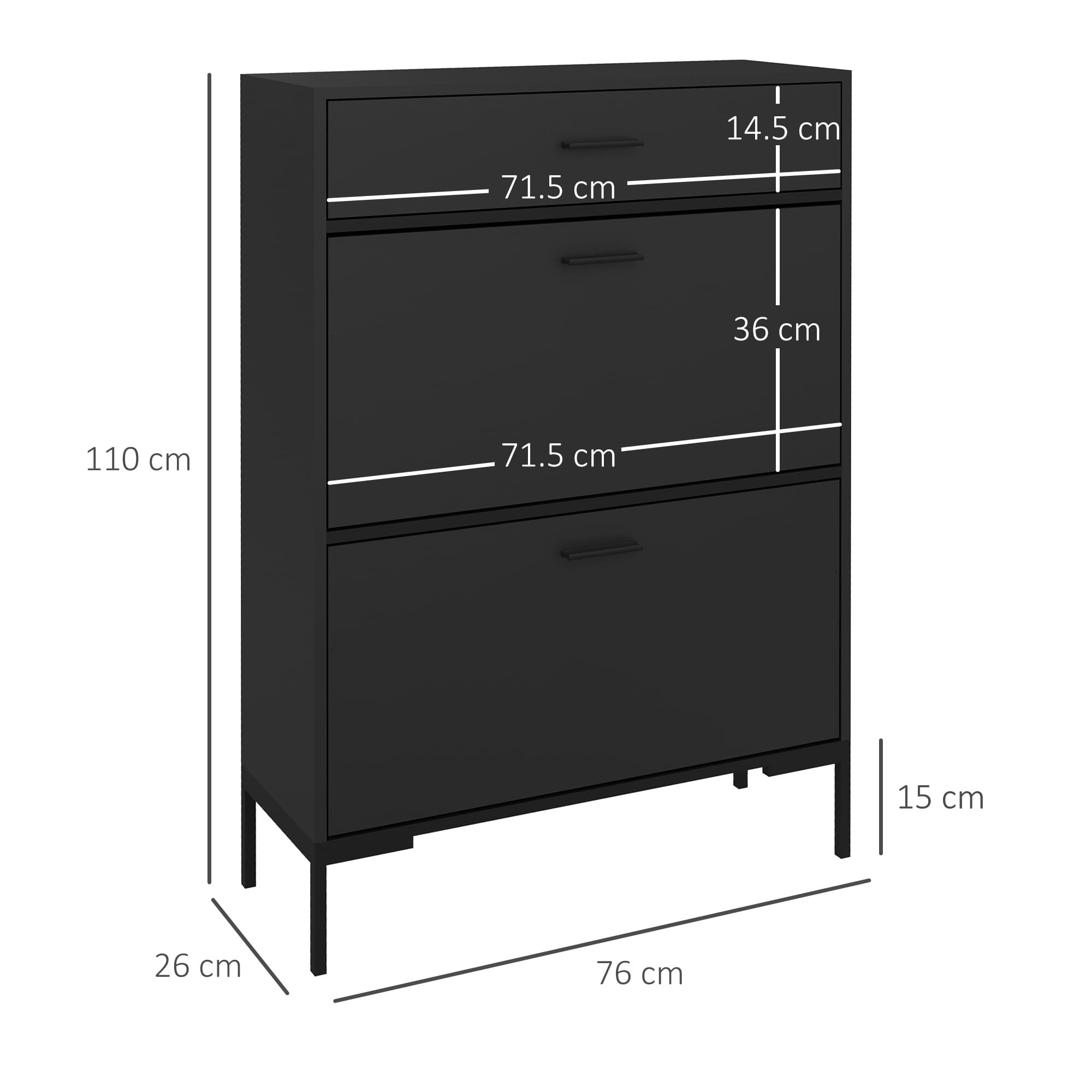Transform Your Hallway with this Slim Black Shoe Cabinet - image 2