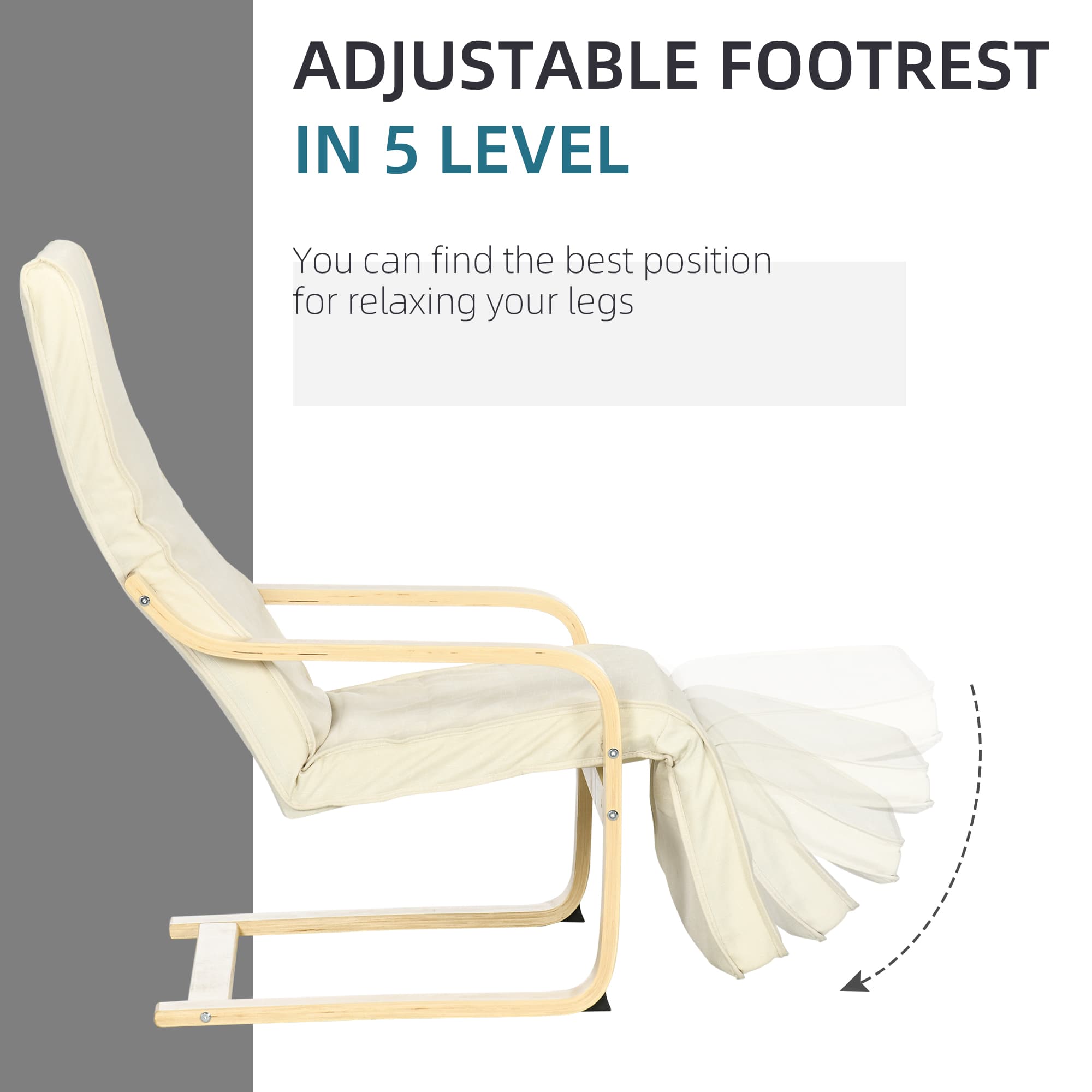 Transform Your Space with this Cream White Lounge Armchair - image 3