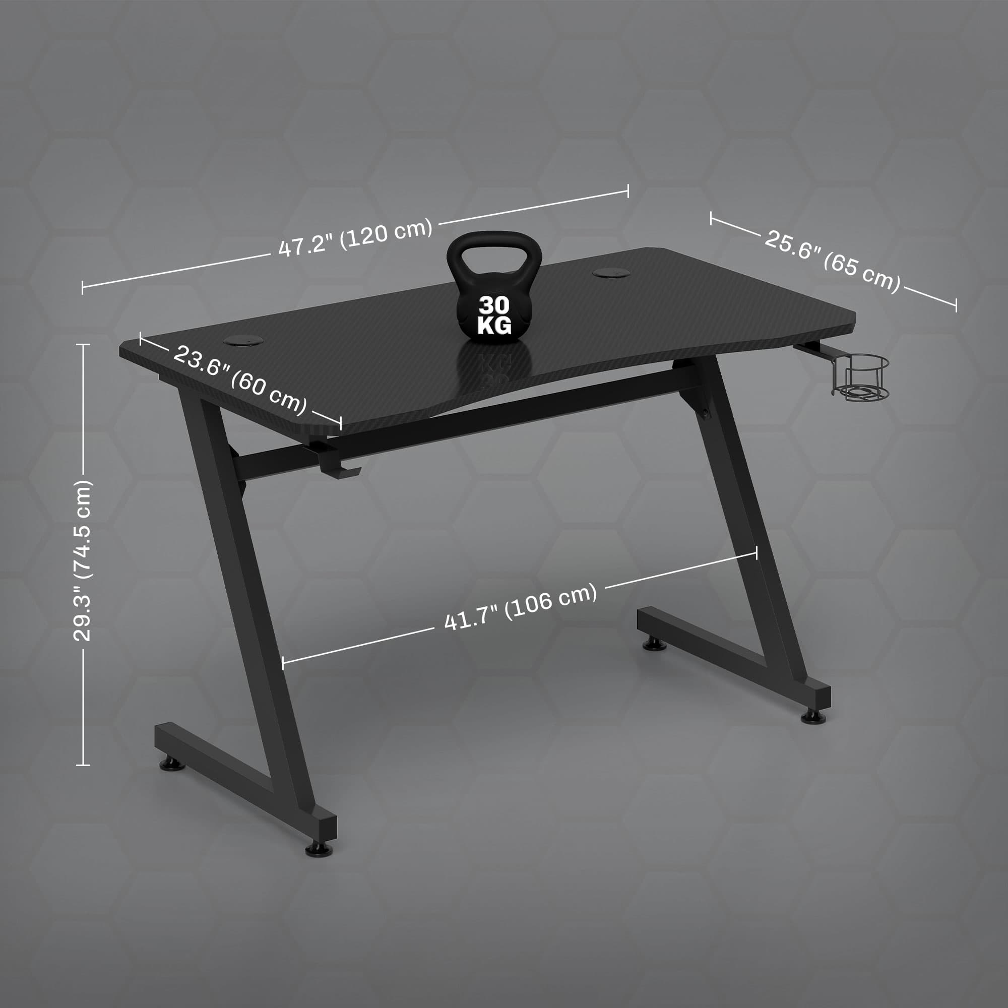 Transform Your Setup with the Reghhid 120cm Black Gaming Desk - image 3
