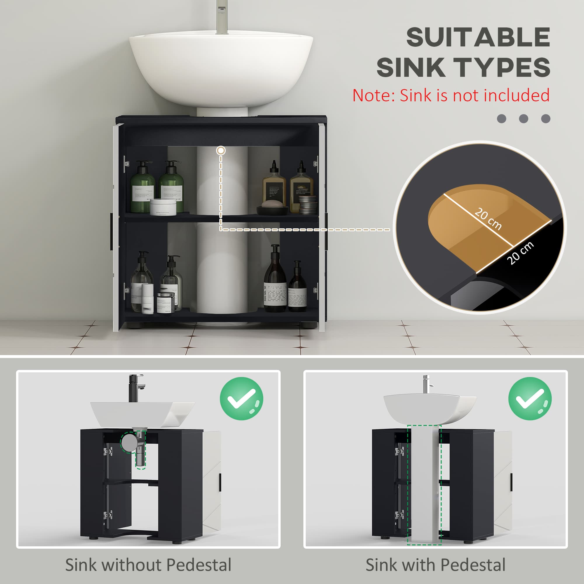Transform Your Space with the Kleankin Under Sink Cabinet - image 1