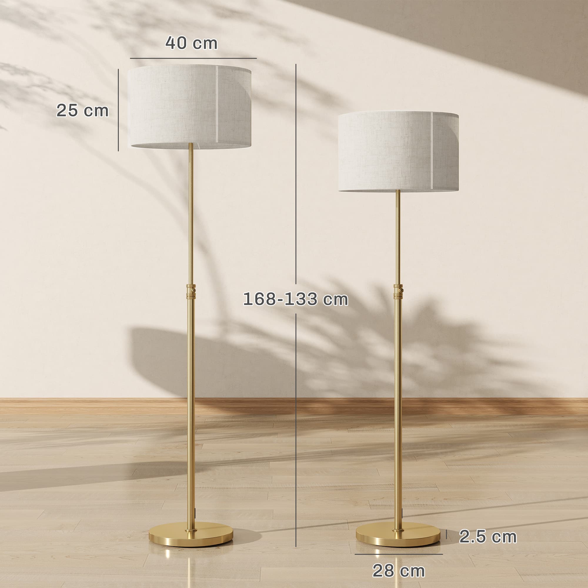Adjustable Gold Floor Lamp for Effortless Ambience - image 5