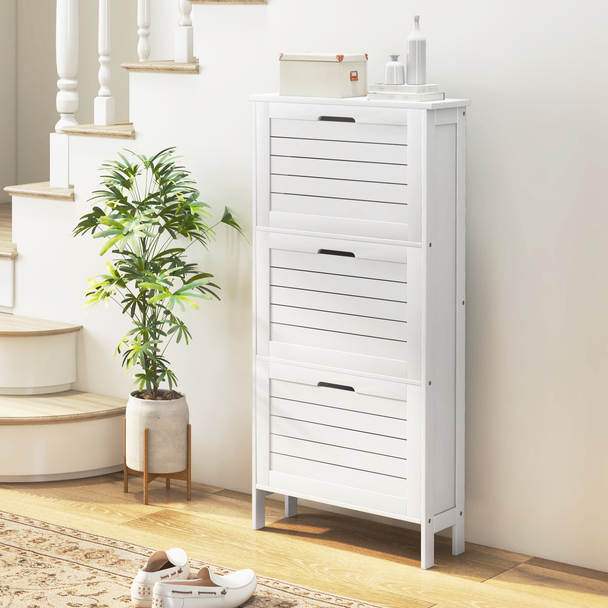 Transform Your Hallway With This Slimline White Shoe Cabinet - image 3