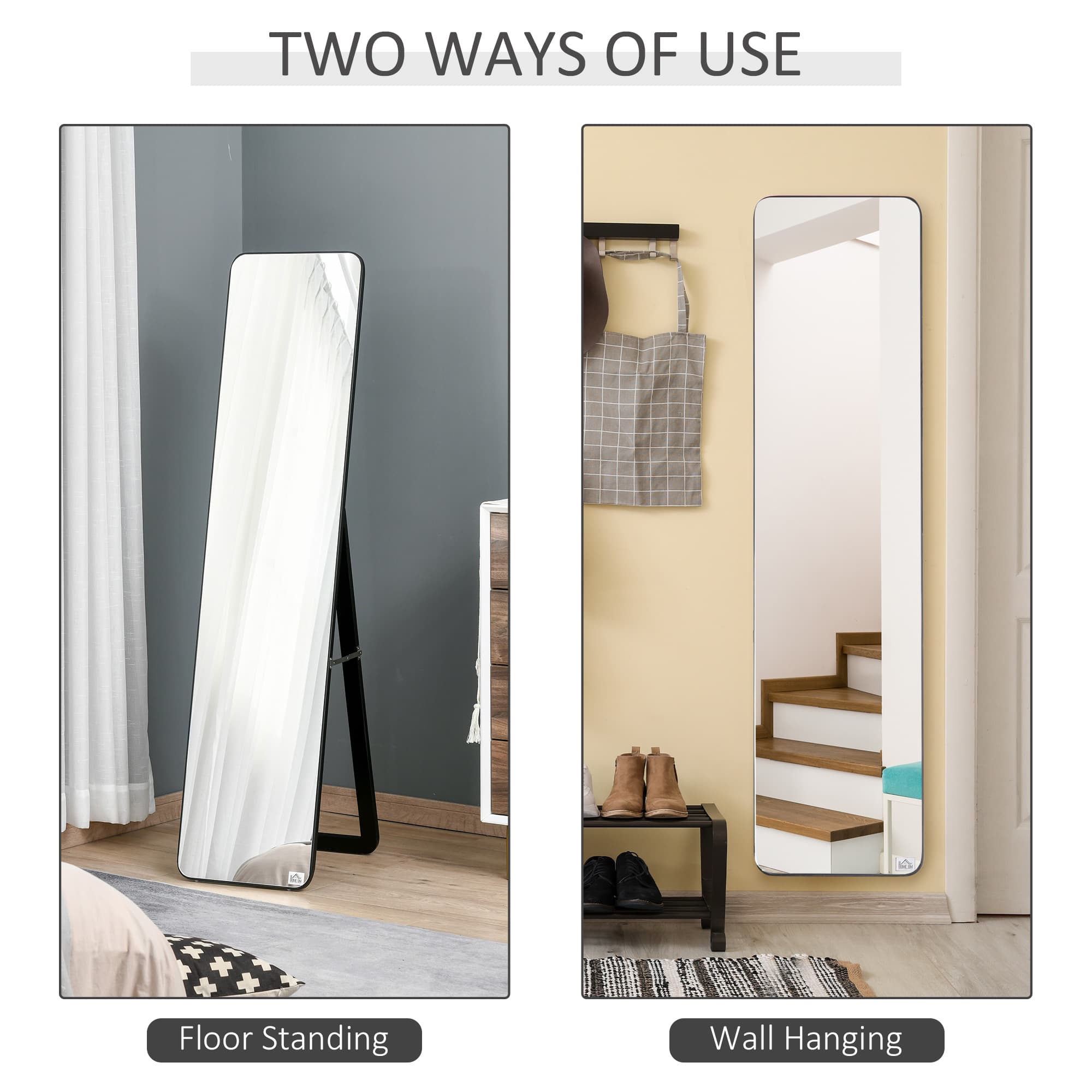 Transform Your Space with this Black Full Length Mirror - image 2