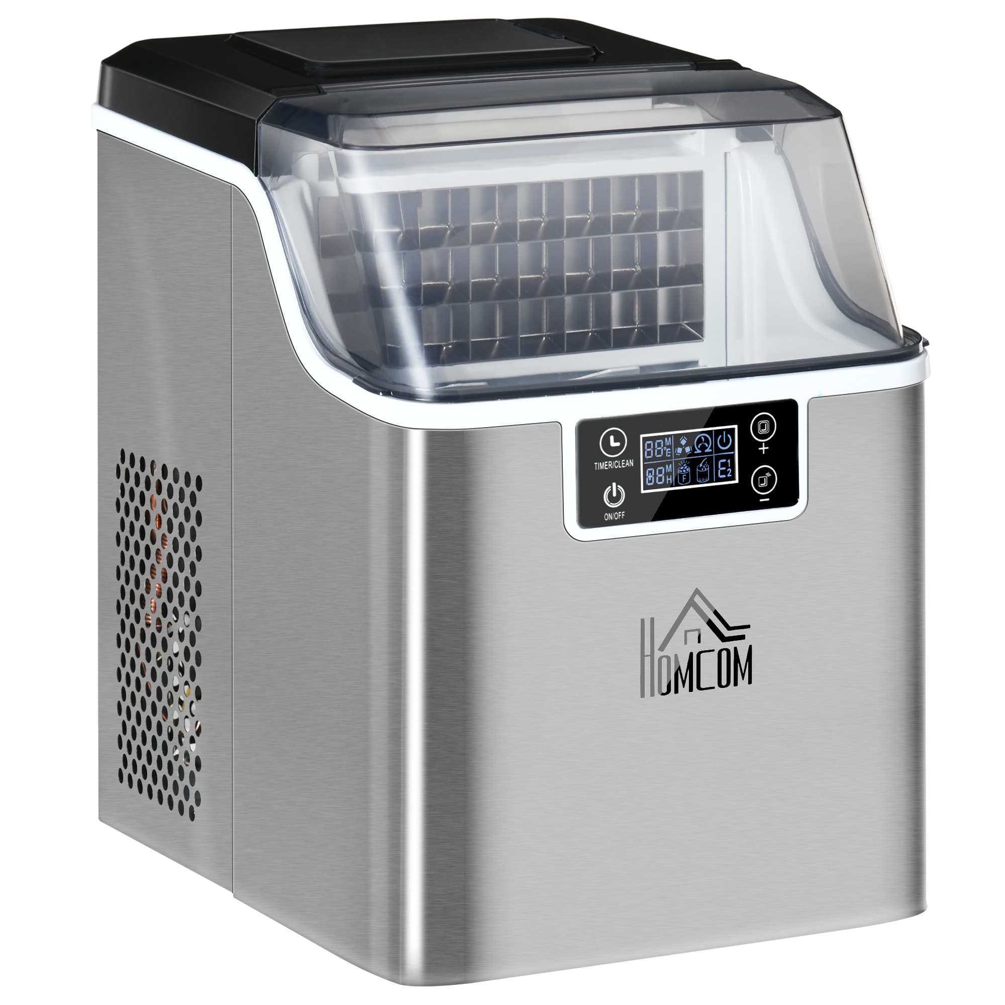 Transform Your Drinks with this 3.2L Compact Ice Maker - Silver