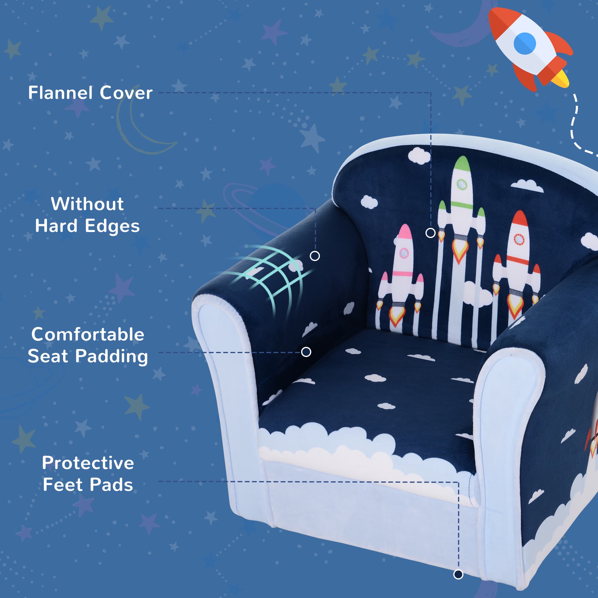 Transform Their Space with this Premium Rocket Armchair - image 5