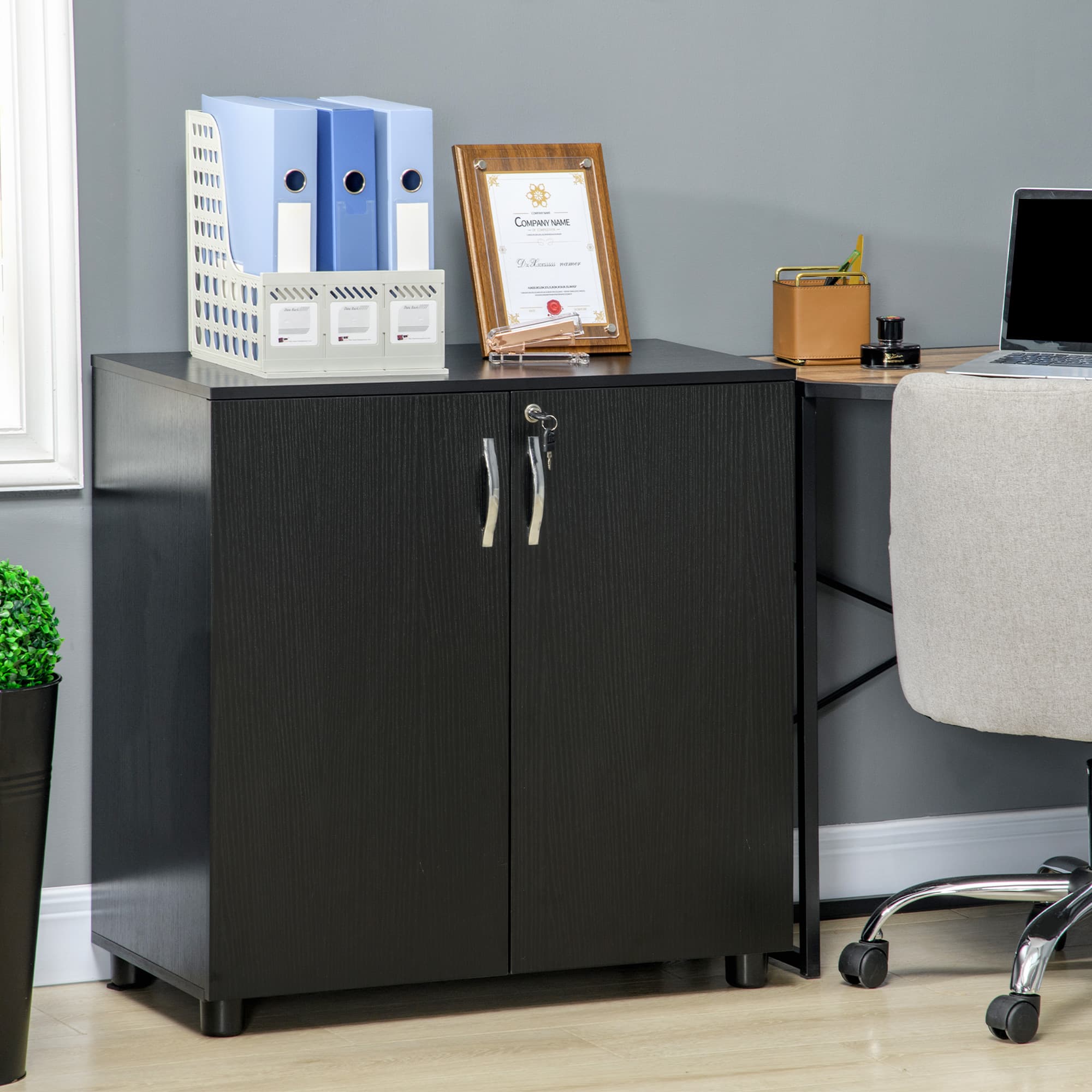 Transform Your Workspace with this Secure Two-Tier Office Cabinet - image 5