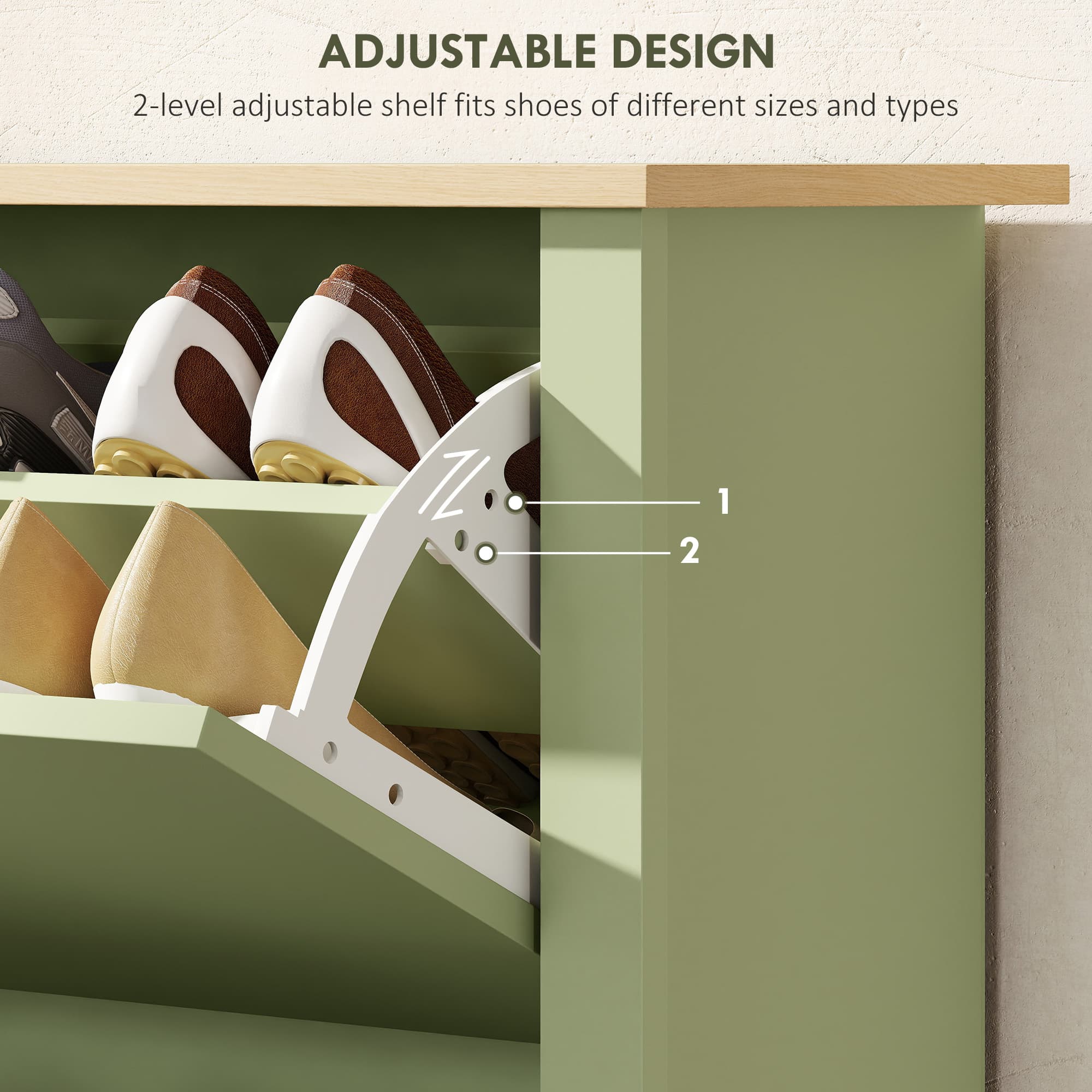 Transform Your Hallway With This Slim Green Shoe Cabinet - image 4