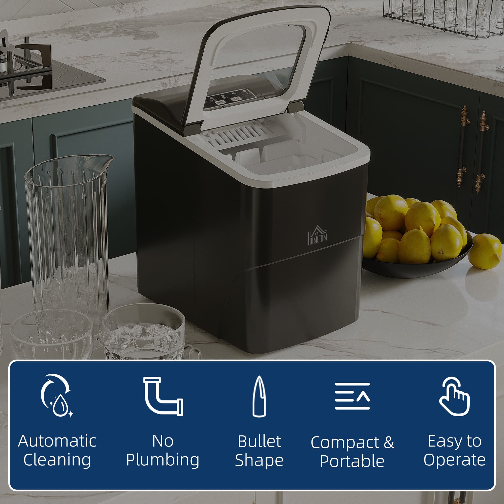 Transform Your Drinks with this 12kg Countertop Ice Maker - image 2