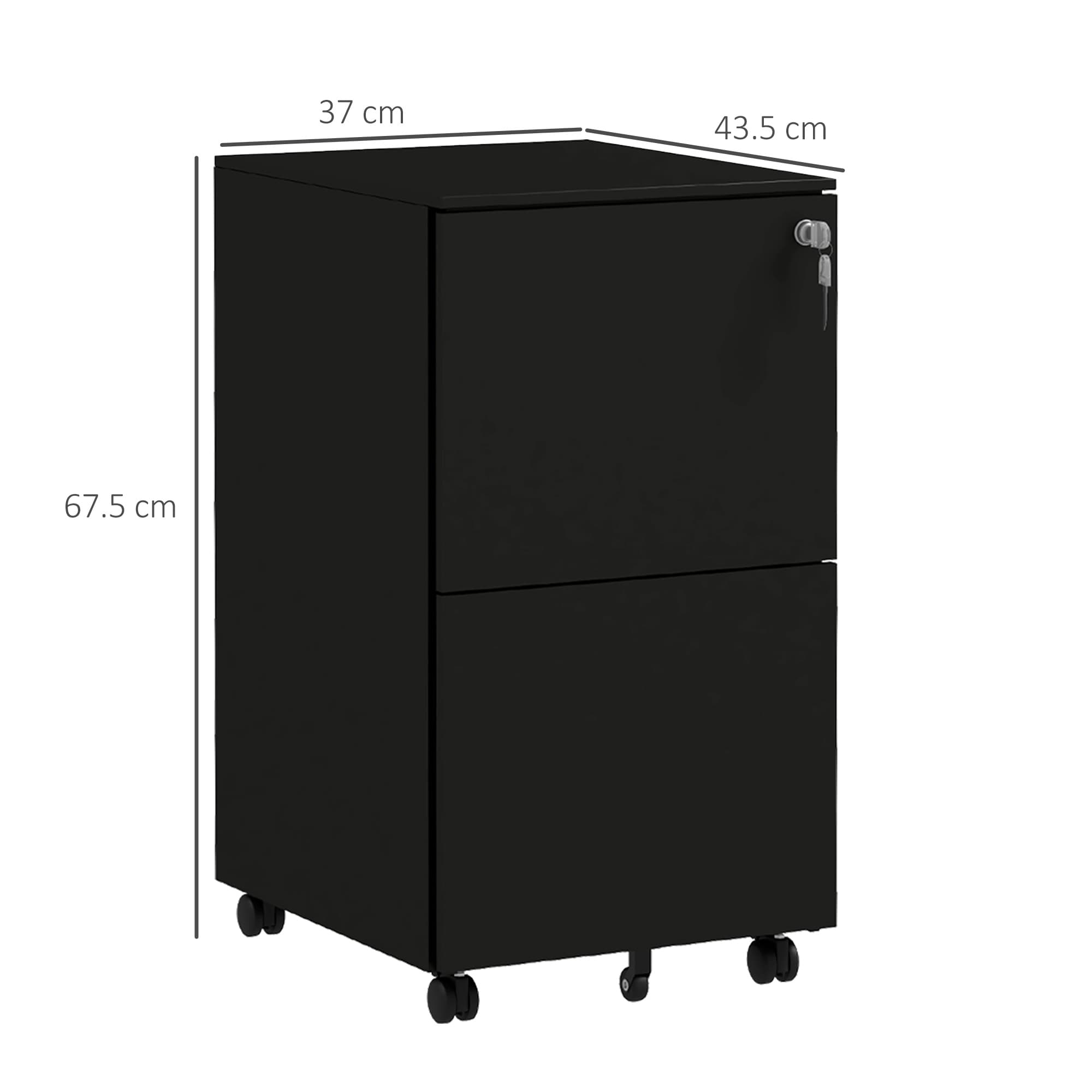 Effortless Organisation: Secure 2-Drawer Steel Filing Cabinet - image 1