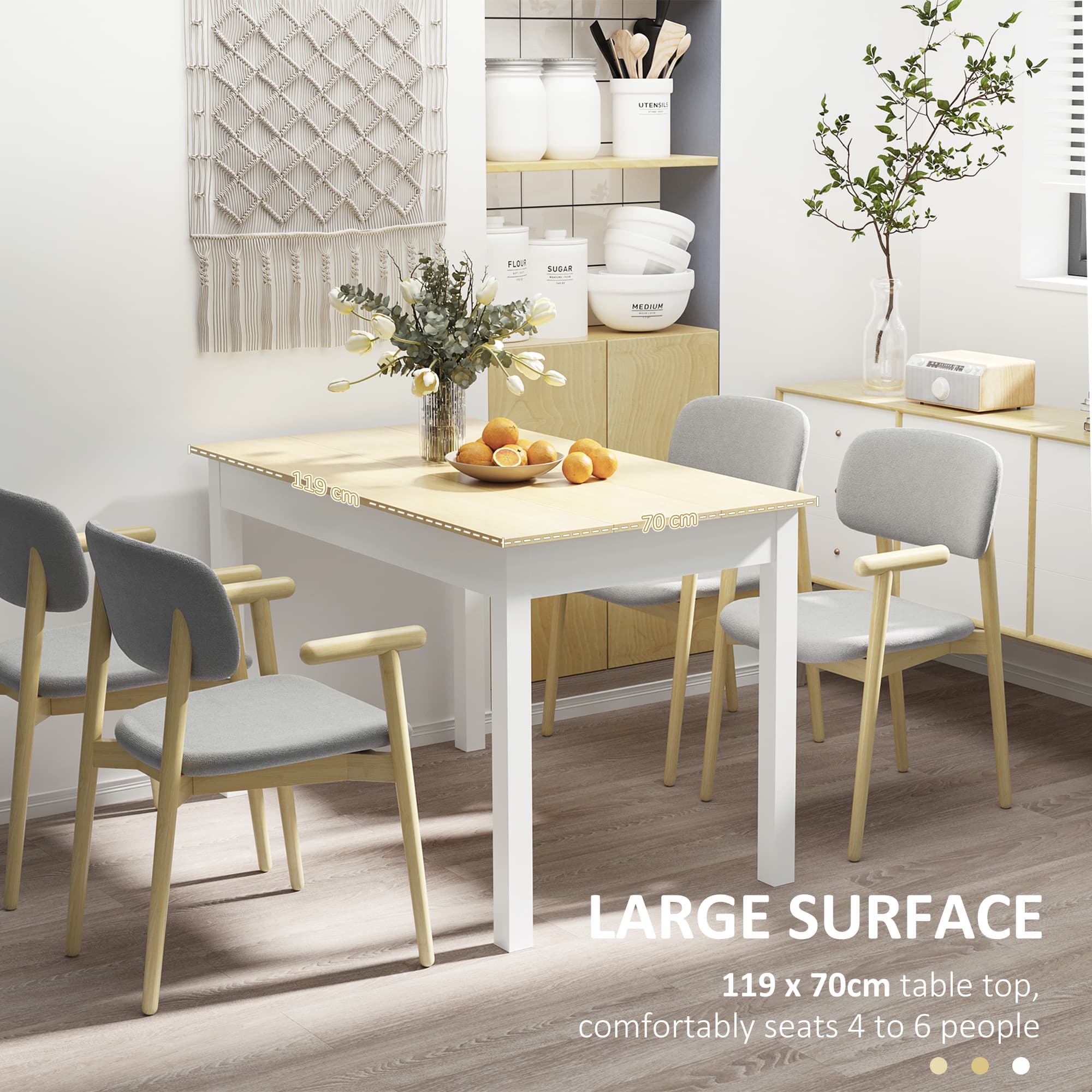 Transform Your Dining Space With This Modern Oak 6-Seater Table - image 2